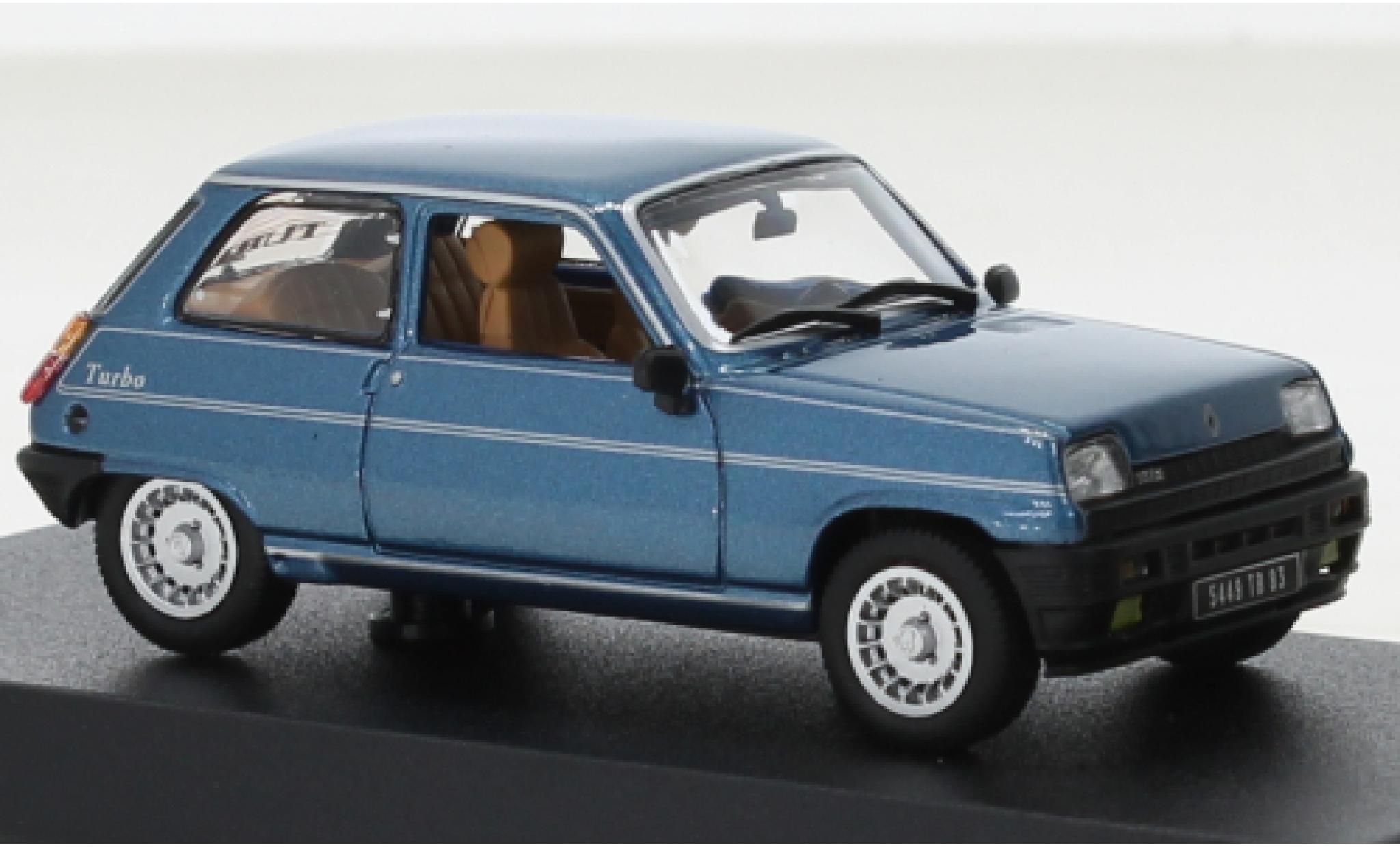 Renault 5 1/43 Norev Alpine Turbo metallise blu 1983 modellino in miniatura