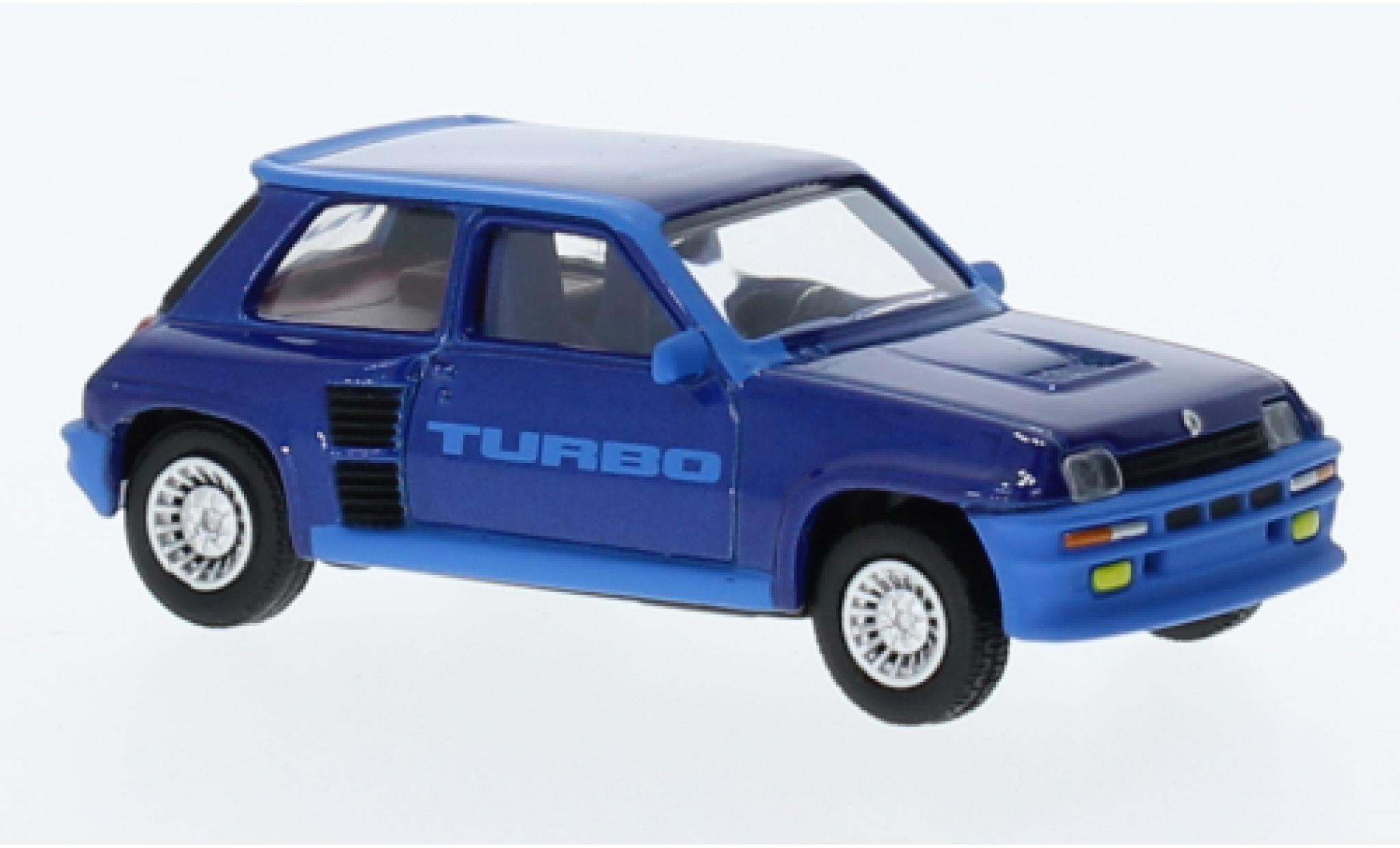 Renault 5 1/64 Norev Turbo blu 1980 modellino in miniatura