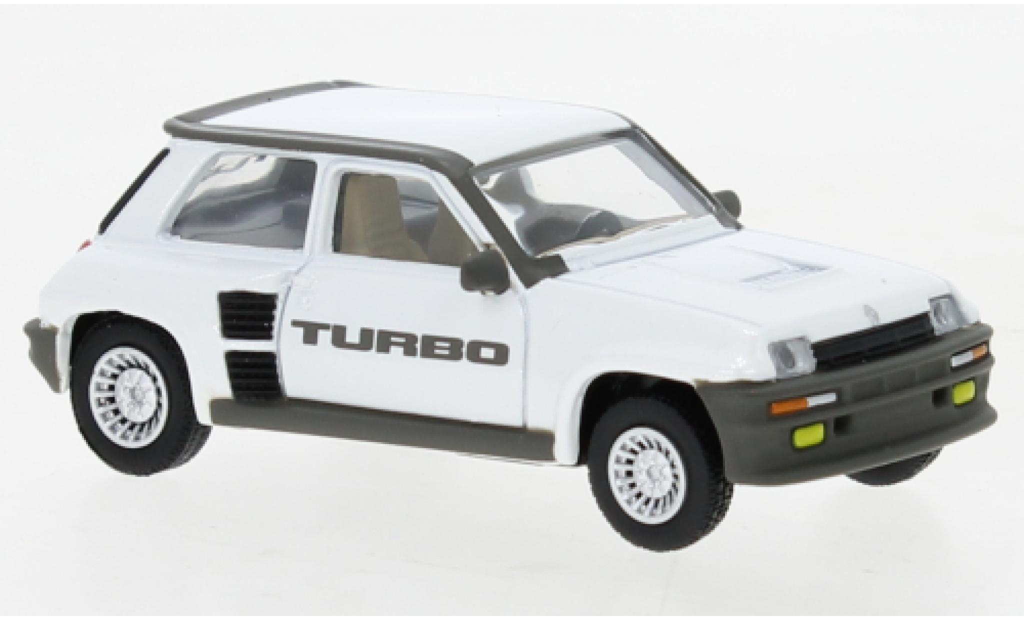 Renault 5 1/64 Norev Turbo metallise bianco 1981 modellino in miniatura
