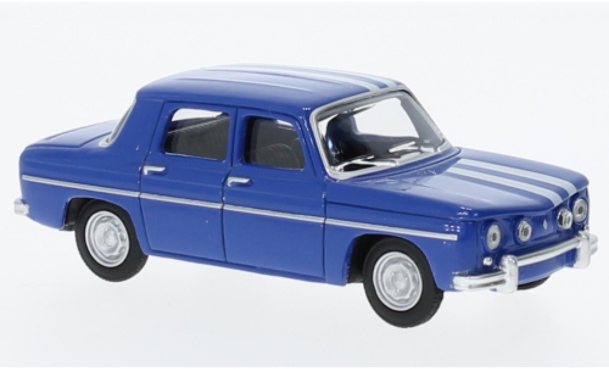 Renault 8 1/64 Norev Gordini blu/bianco 1965 modellino in miniatura