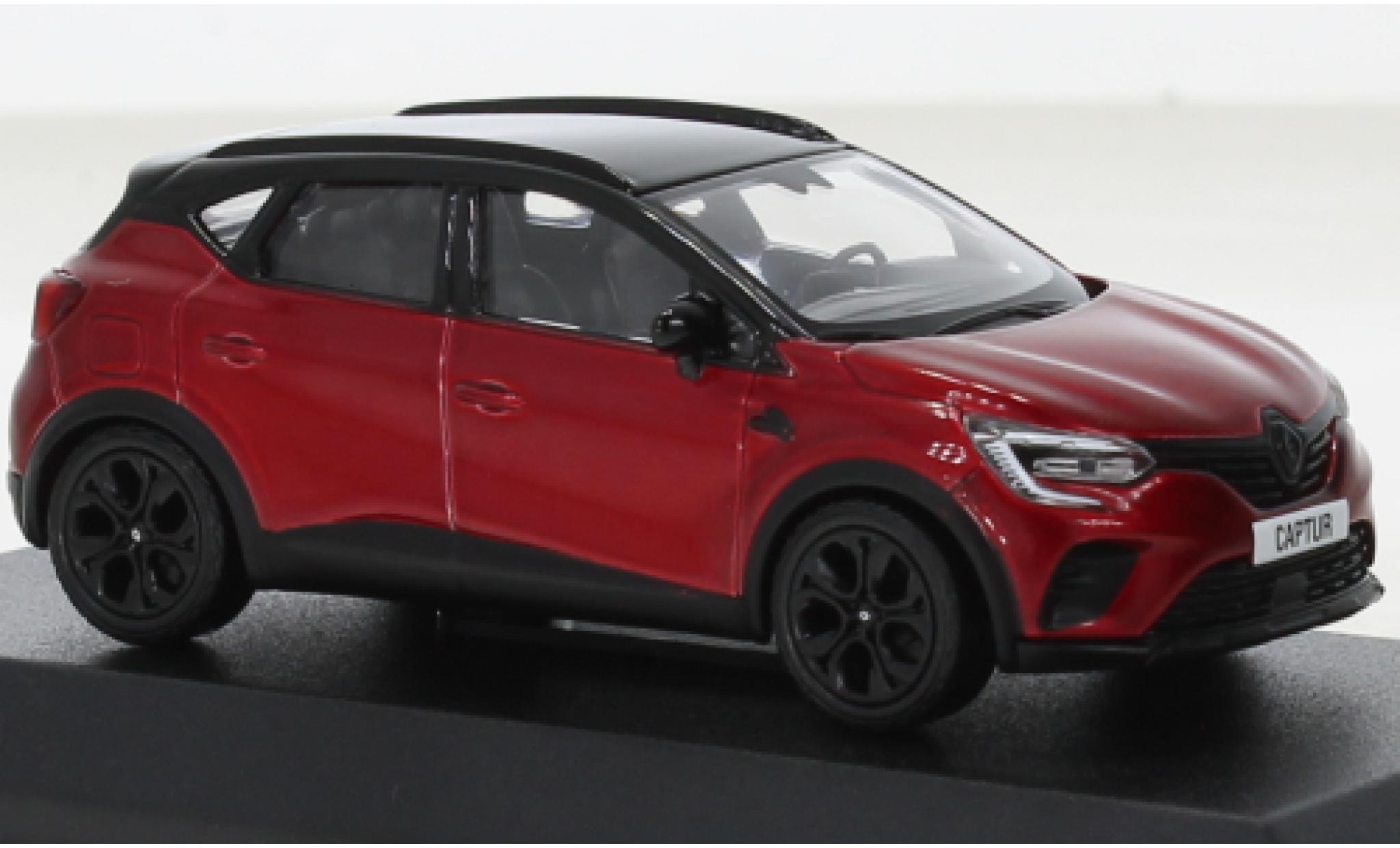 Renault Captur 1/43 Norev Rive Gauche metallise rosso foncé/nero 2022 modellino in miniatura