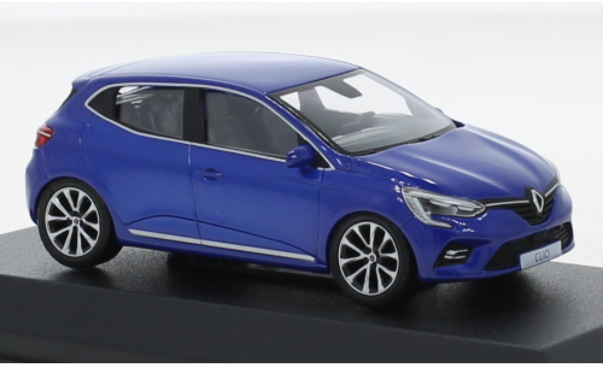 Renault Clio 1/43 Norev metallise blu 2019 modellino in miniatura