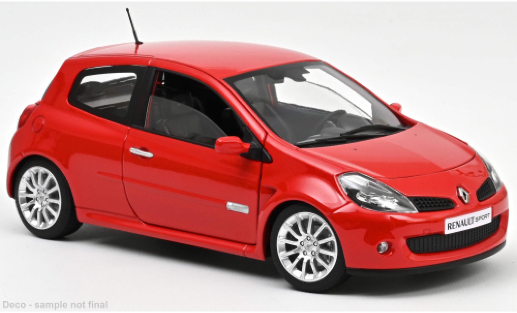 Renault Clio 1/18 Norev R.S. rosso 2006 modellino in miniatura