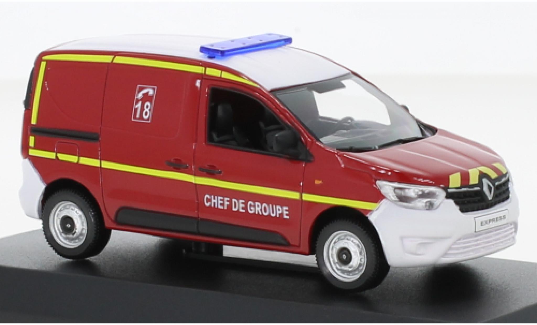 Renault Express 1/43 Norev Pompiers - Chef de Groupe 2021 modellino in miniatura