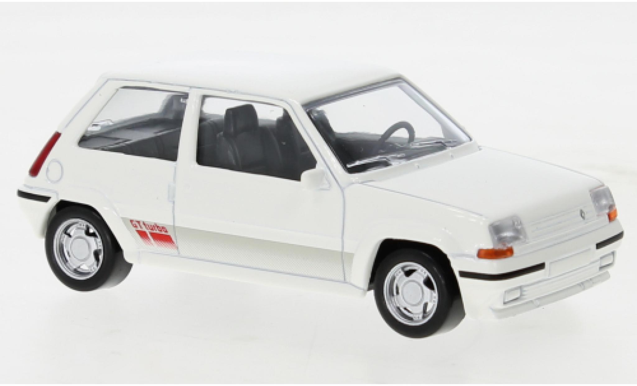 Renault 5 GT Turbo 1/43 Norev SuperCinq GT Turbo Ph II bianco 1988 modellino in miniatura