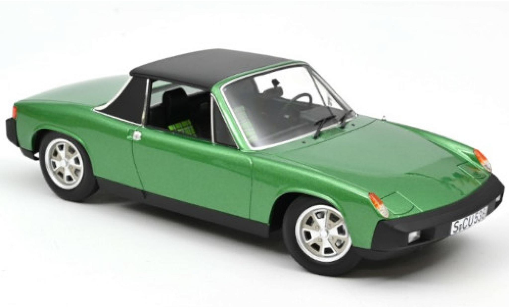 Porsche 914 1/18 Norev Volkswagen 2.0 metallico verde 1975 modellino in miniatura