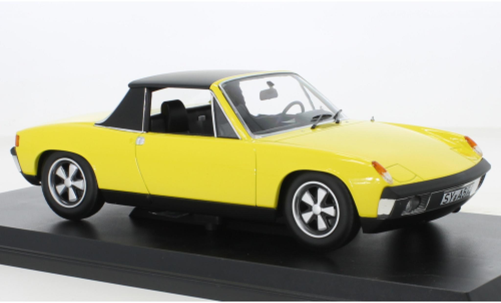 Porsche 914 1/18 Norev Volkswagen /6 giallo 1973 modellino in miniatura