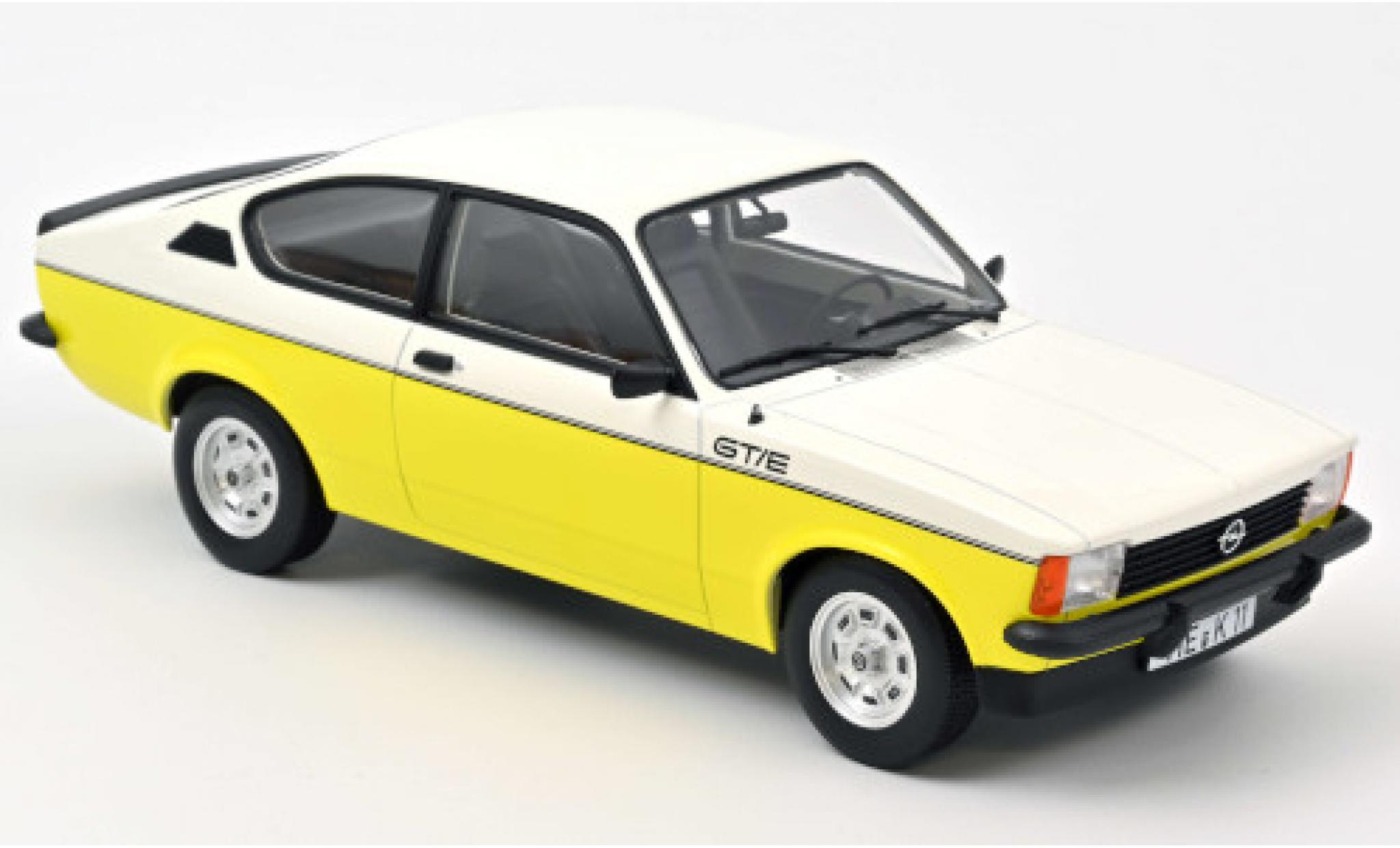 Opel Kadett 1/18 Norev C GT/E bianco/giallo 1977 modellino in miniatura