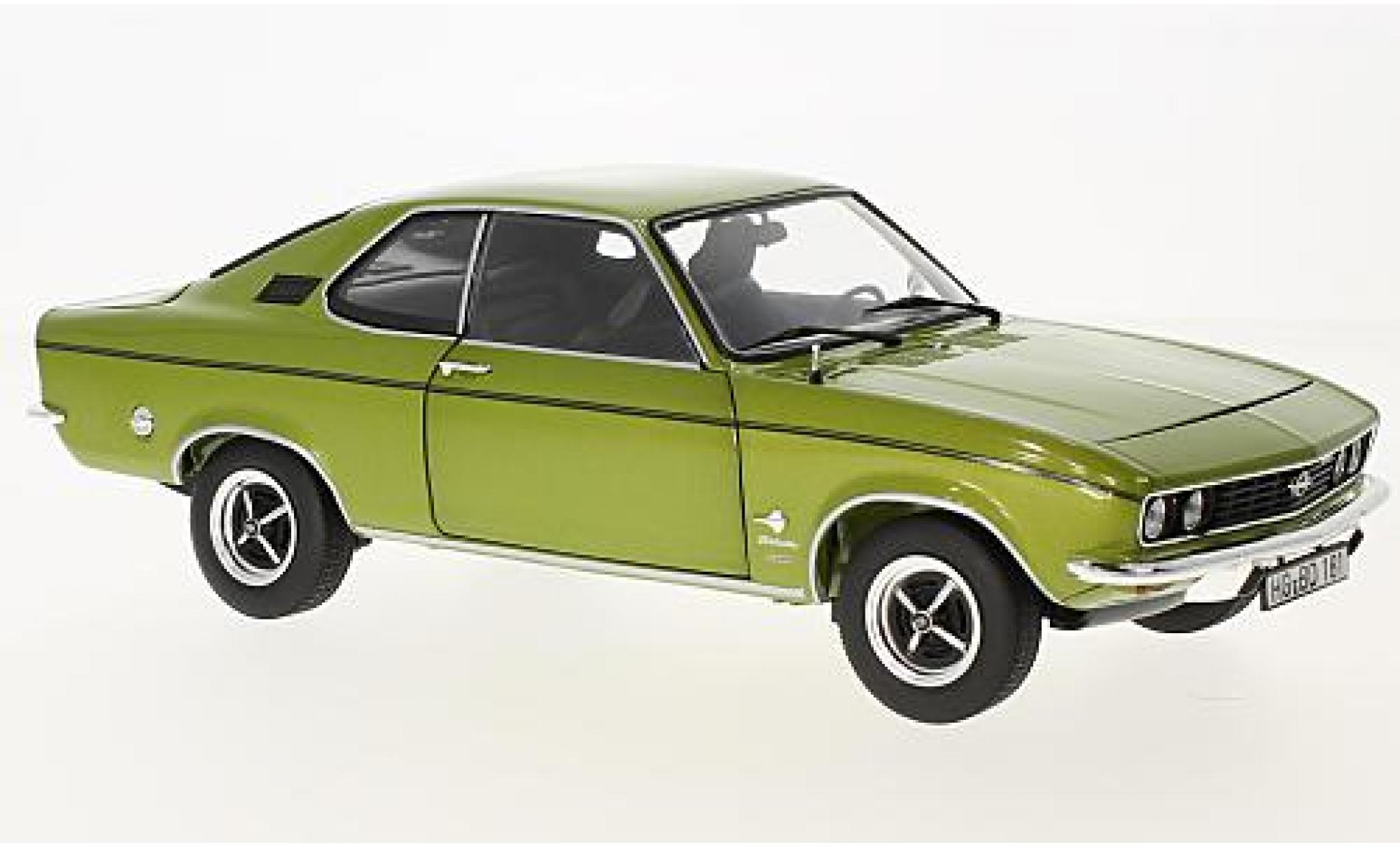 Opel Manta 1/18 Norev A 1900 Berlinetta metallico verde 1975 modellino in miniatura
