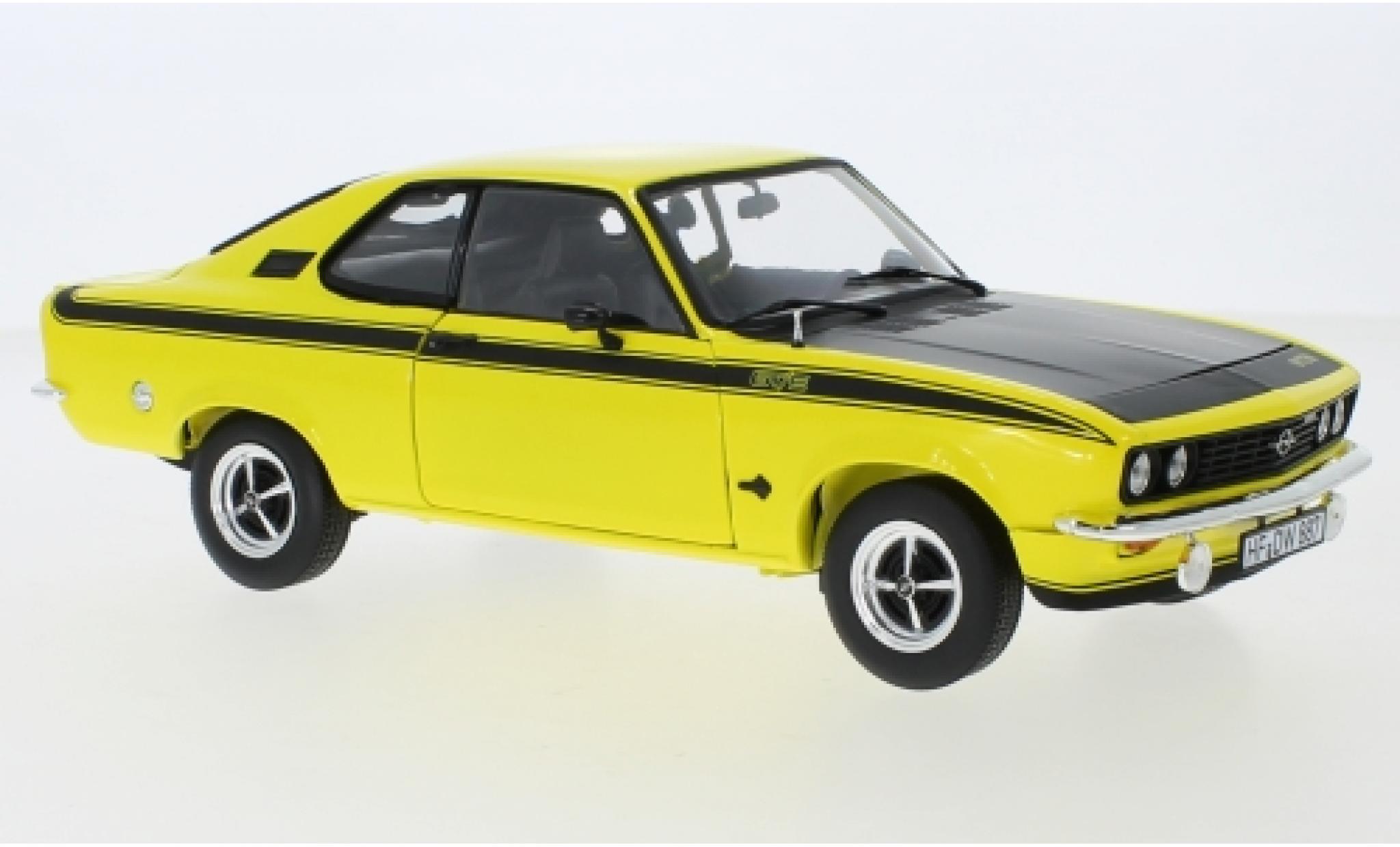 Opel Manta 1/18 Norev A GT/E giallo/matt-nero 1975 modellino in miniatura