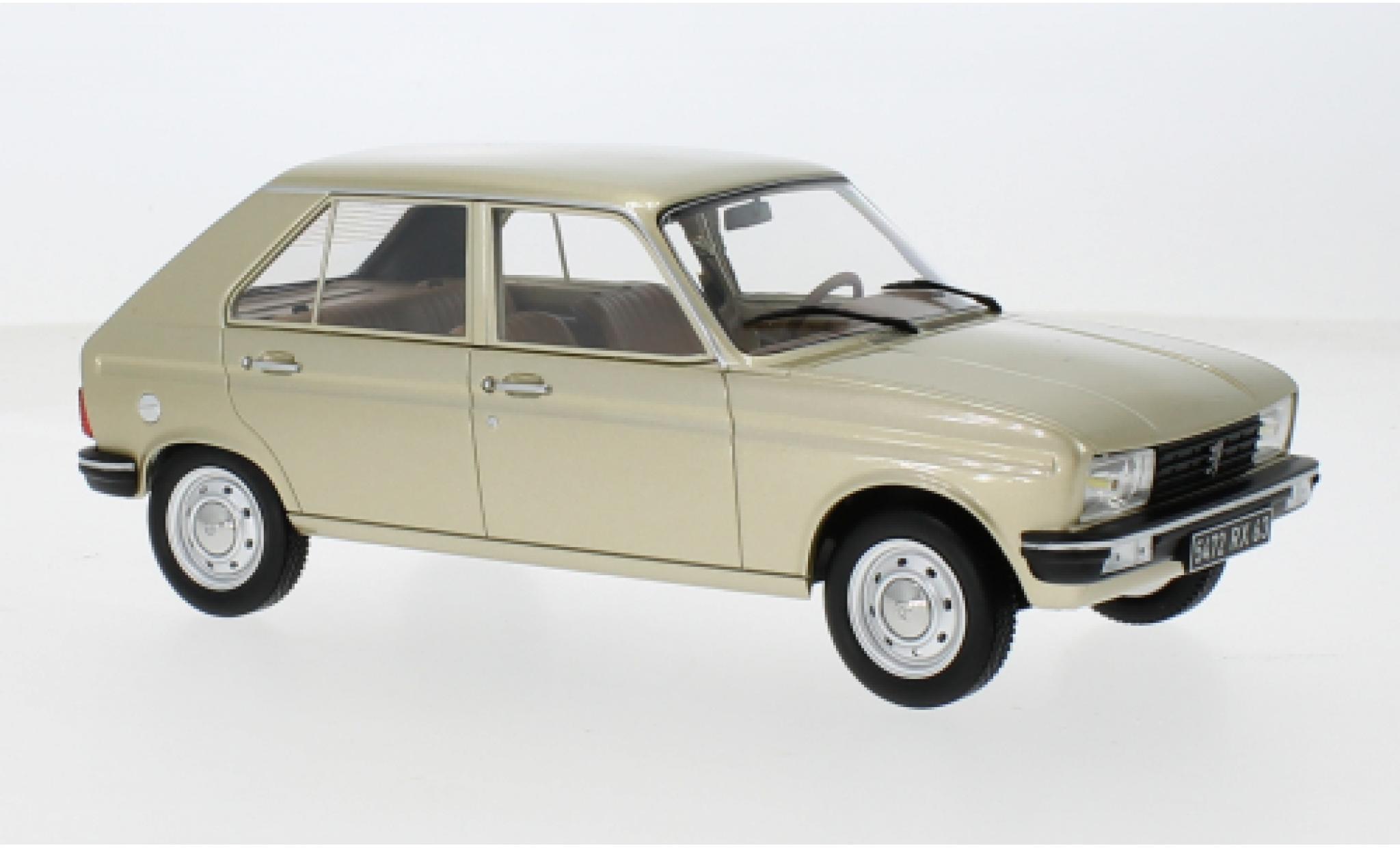 Peugeot 104 1/18 Norev GR metallise beige 1981 1:18 modellino in miniatura