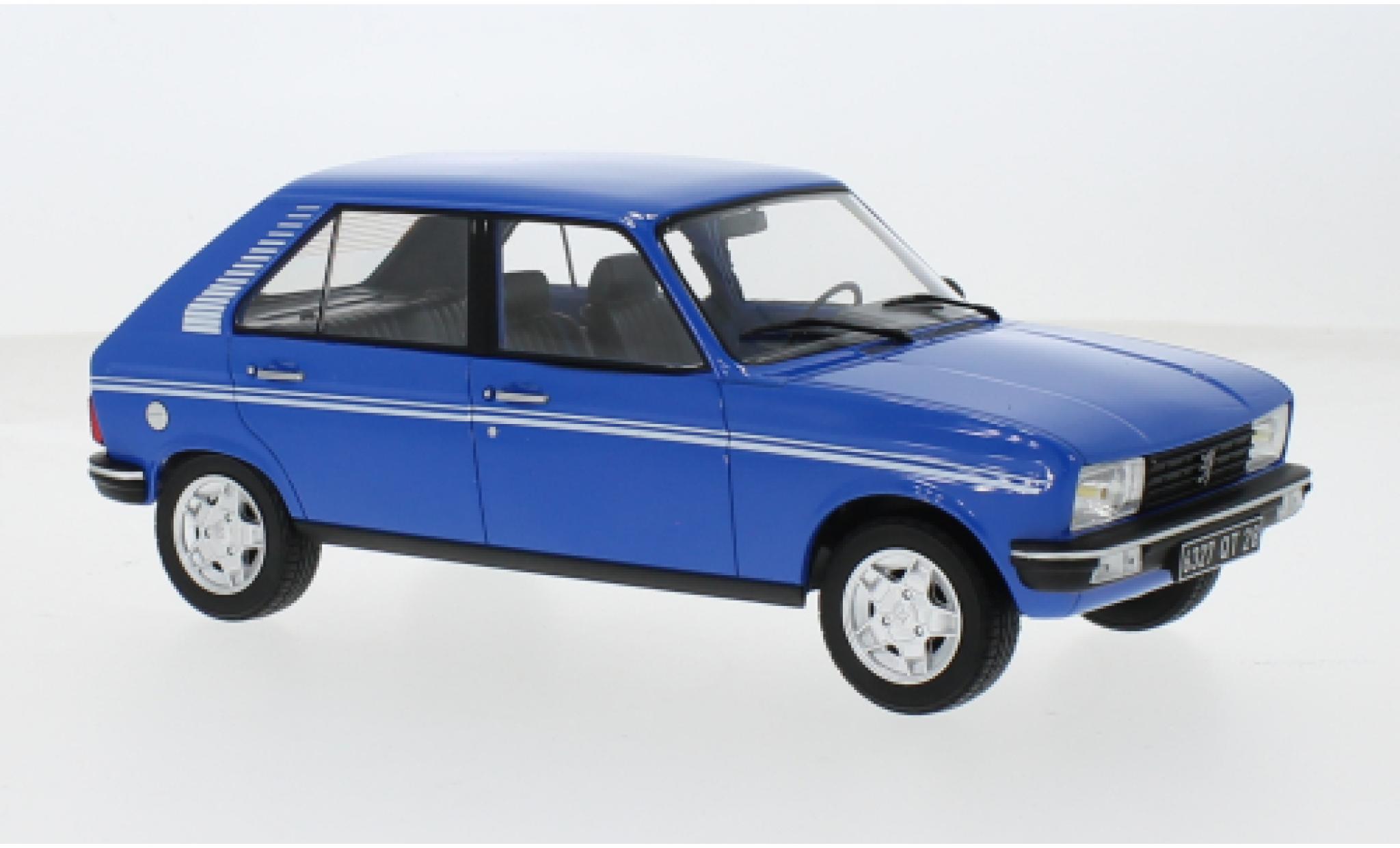 Peugeot 104 1/18 Norev S blau 1981 1:18 modellino in miniatura