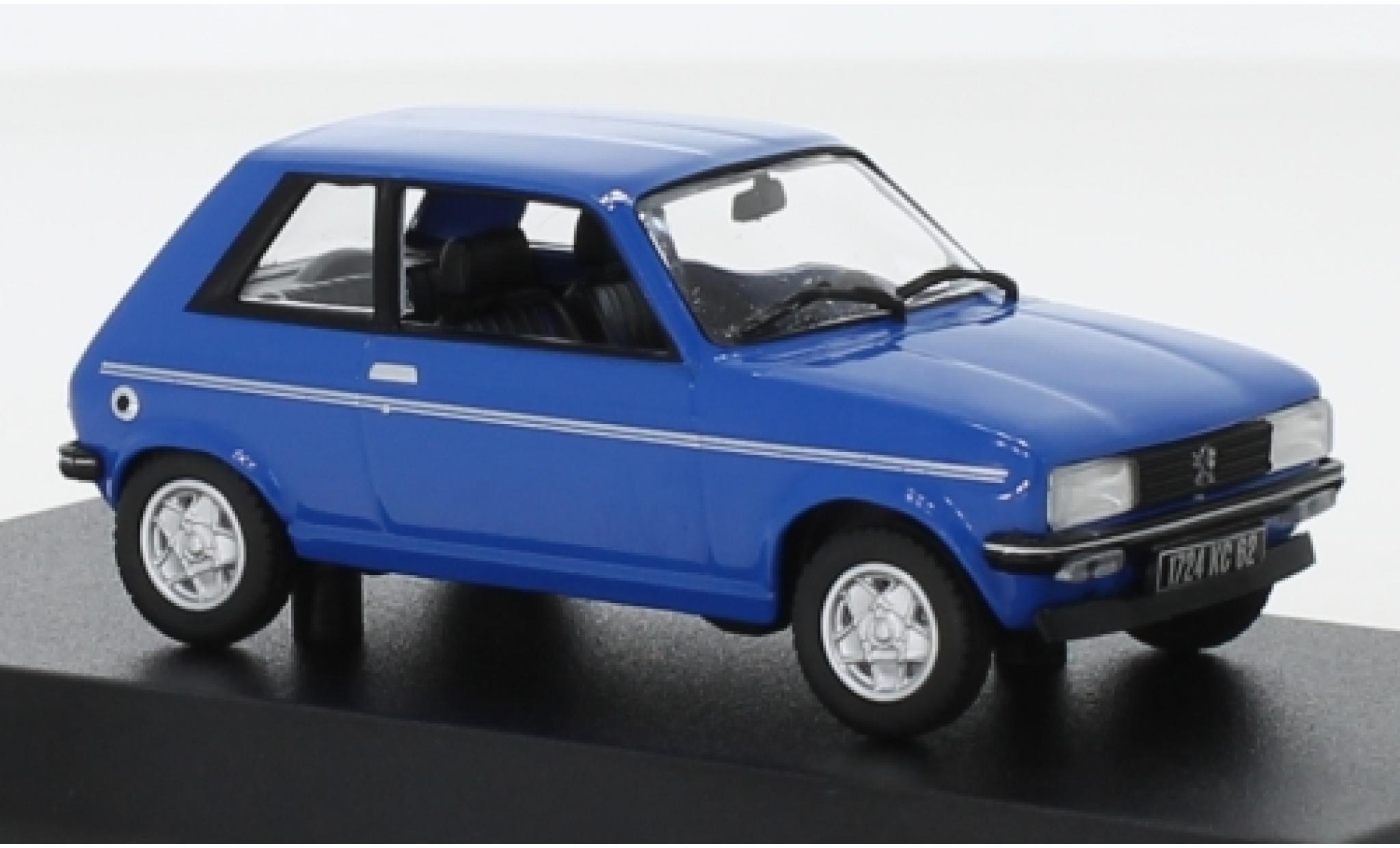 Peugeot 104 1/43 Norev ZS blu 1979 modellino in miniatura