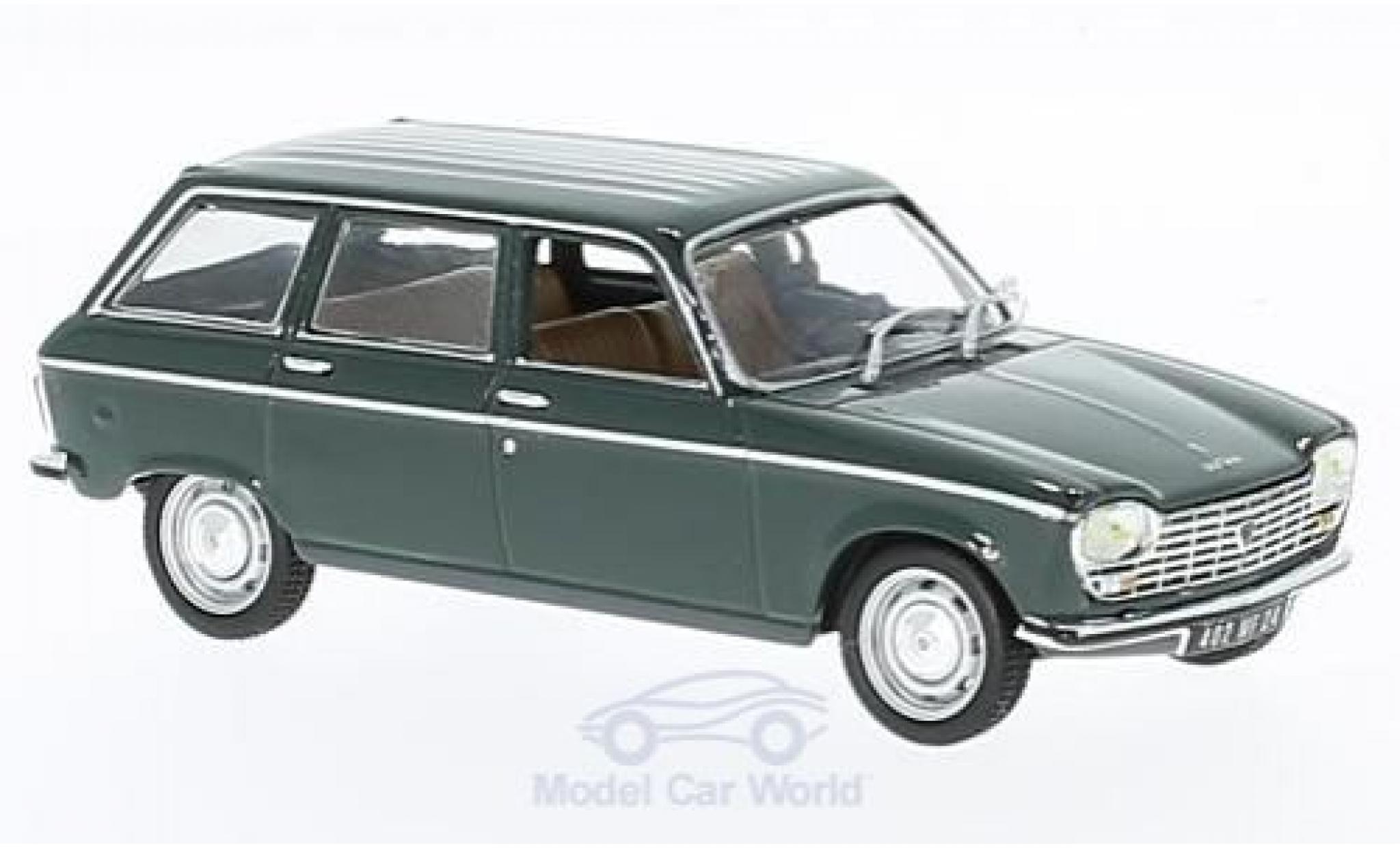 Peugeot 204 Break 1/43 Norev Break verde 1969 modellino in miniatura