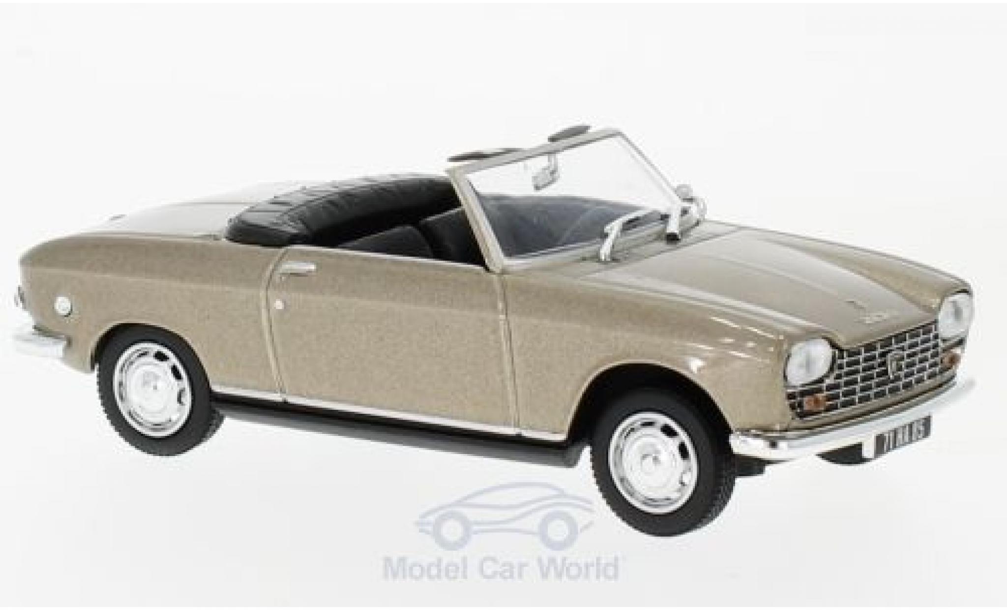 Peugeot 204 Cabriolet 1/43 Norev Cabriolet metallico beige 1967 modellino in miniatura