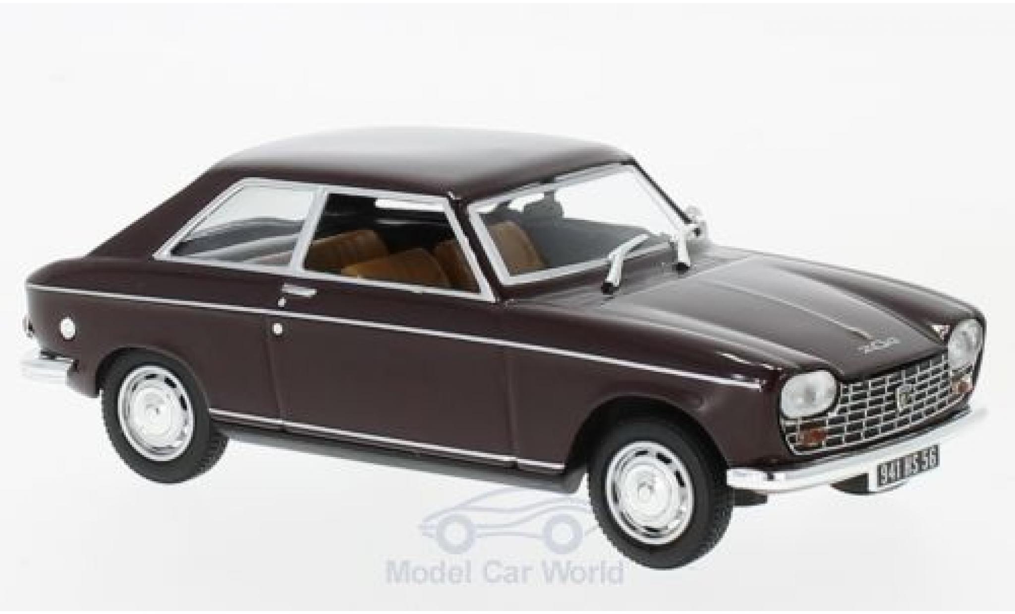 Peugeot 204 1/43 Norev Coupe rosso 1967 modellino in miniatura