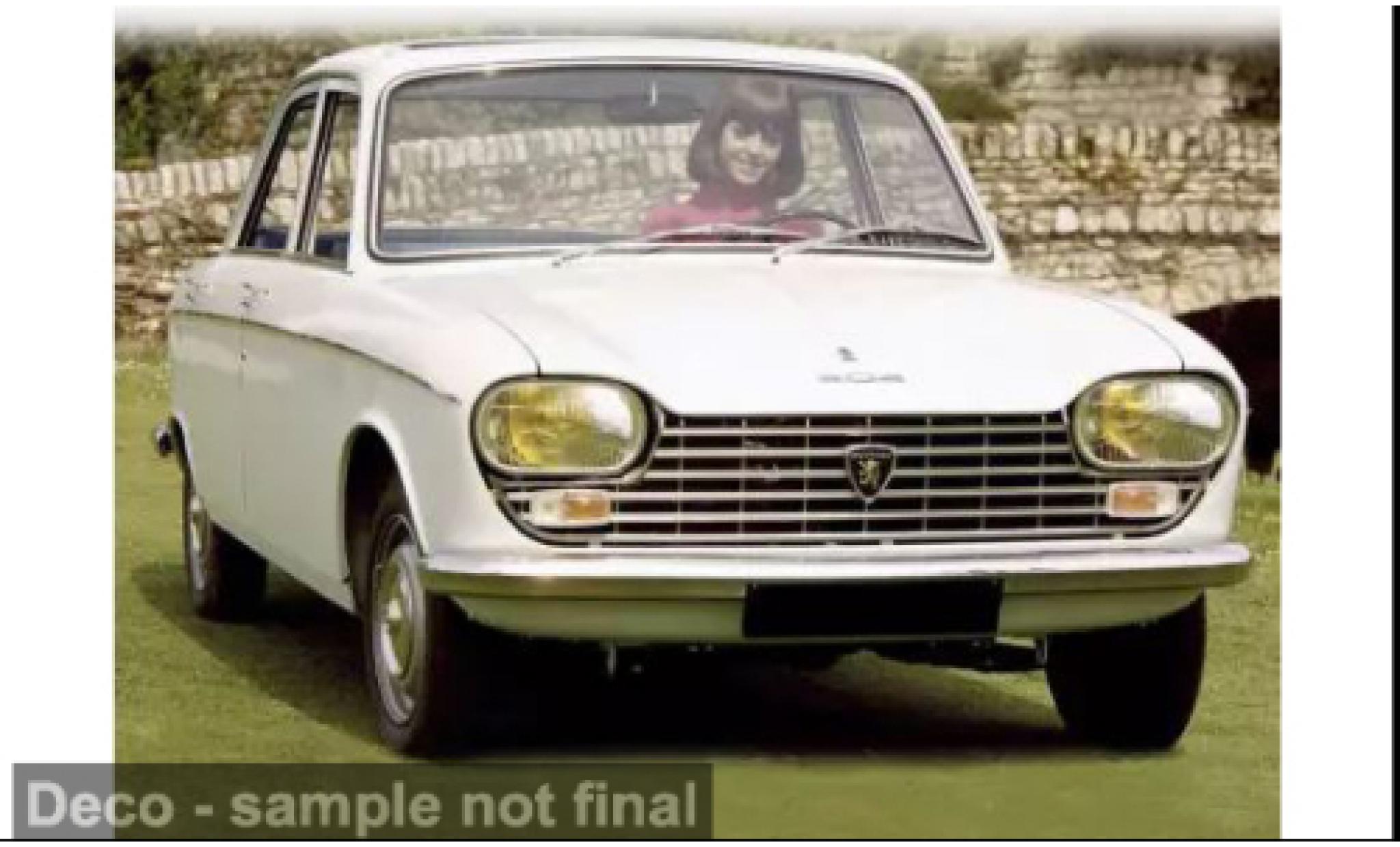 Peugeot 204 Norev weiss 1976 1:18 modellino in miniatura