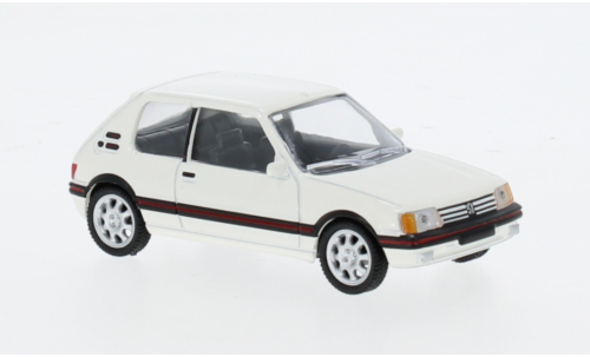 Peugeot 205 1/64 Norev GTI weiss 1988 1:64 modellino in miniatura