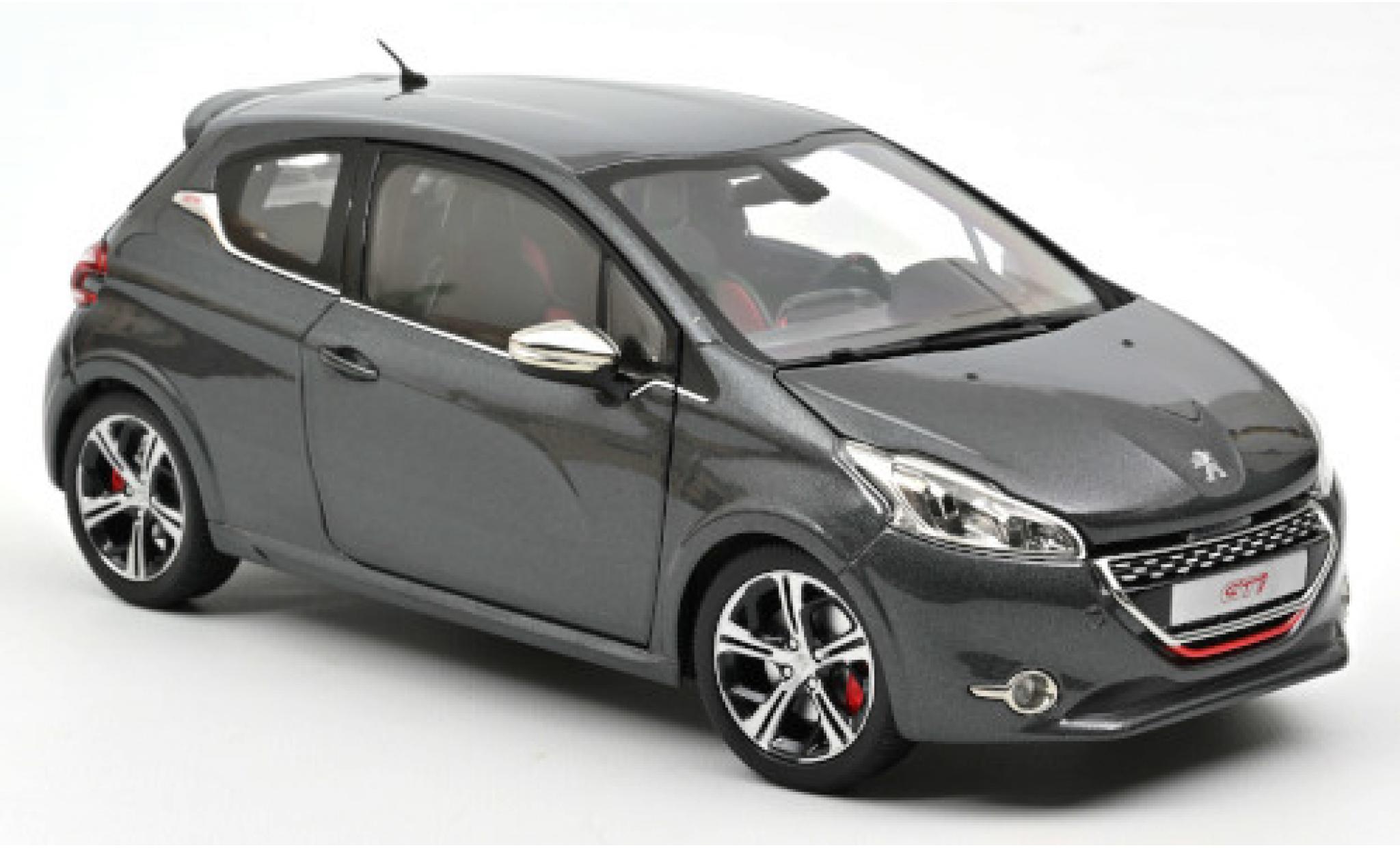 Peugeot 208 1/18 Norev GTi metallico grigio 2013 modellino in miniatura