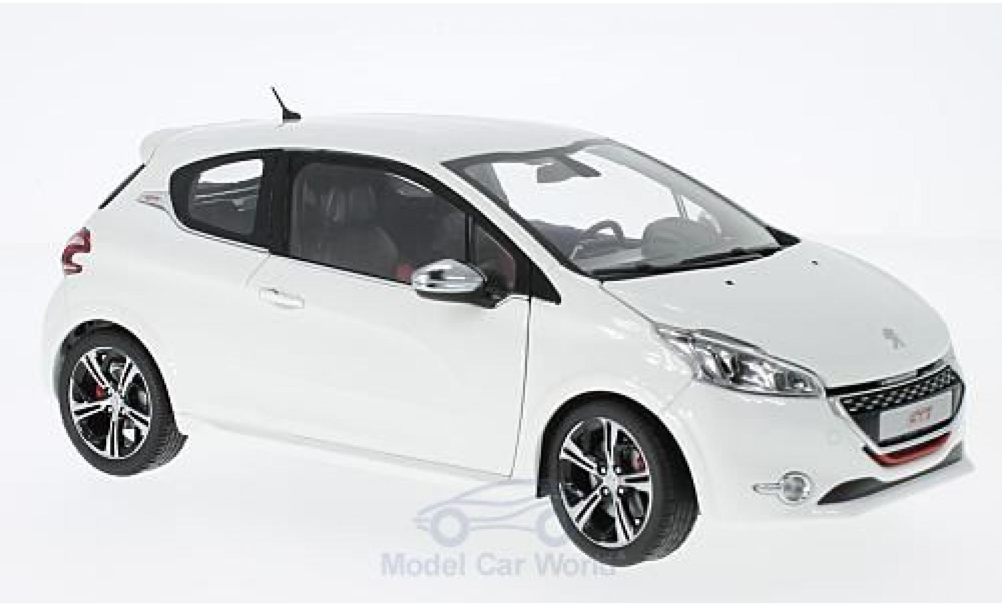 Peugeot 208 1/18 Norev GTi bianco 2013 modellino in miniatura