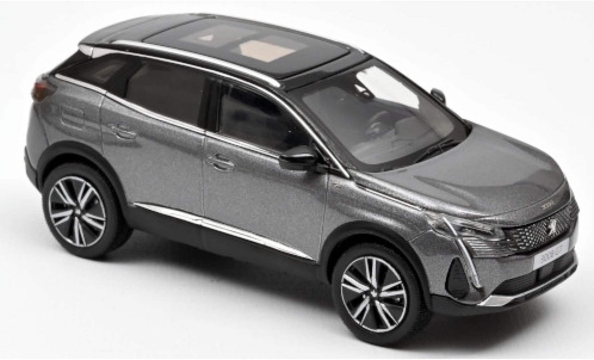 Peugeot 3008 1/43 Norev GT metallico grigio 2020 modellino in miniatura