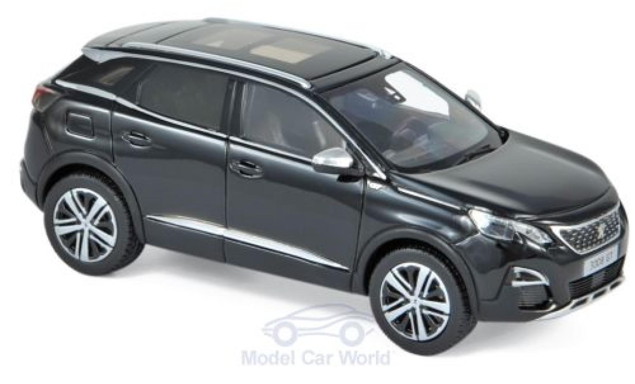 Peugeot 3008 1/43 Norev GT nero 2016 modellino in miniatura