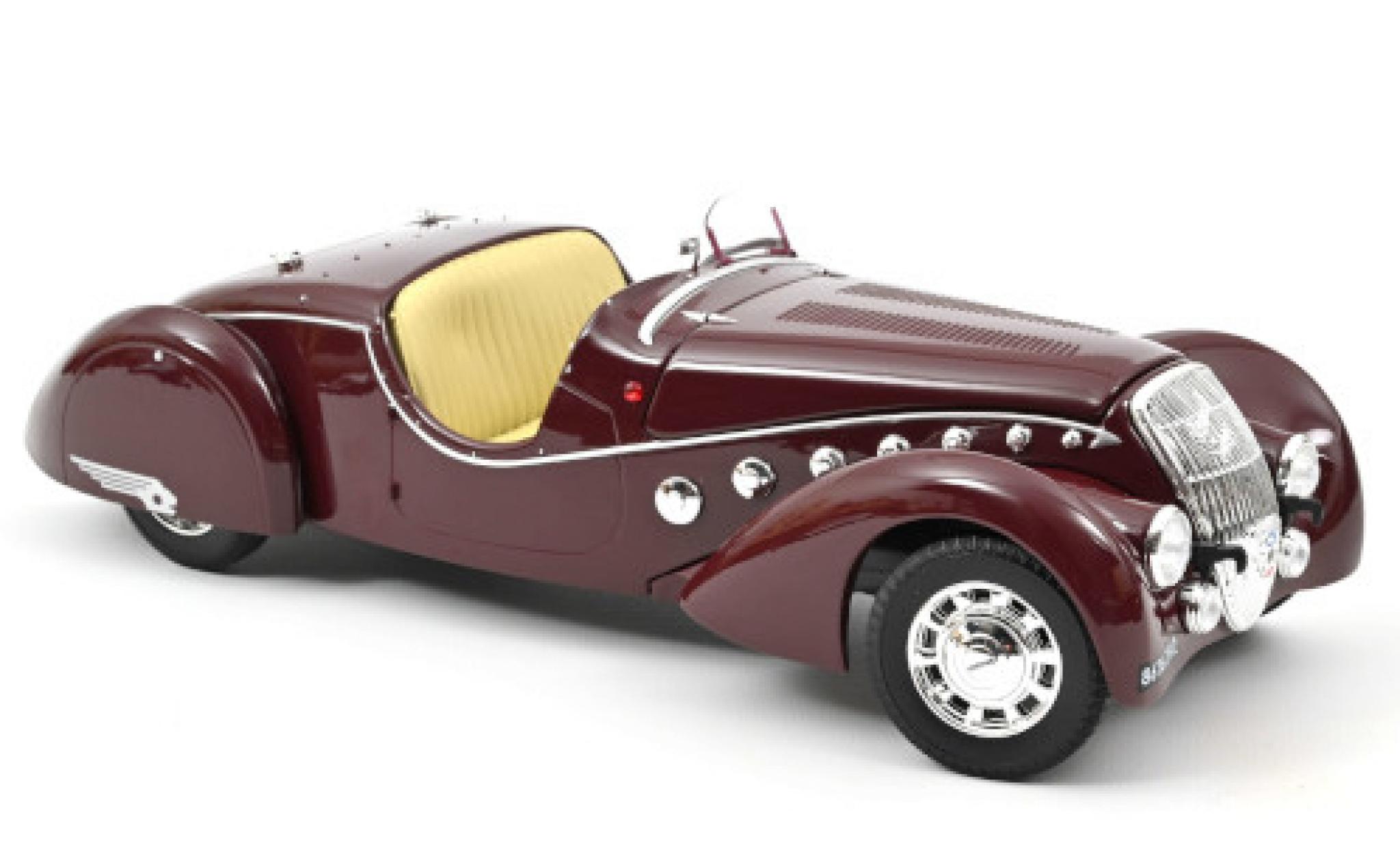 Peugeot 302 1/18 Norev Darl'Mat Roadster rosso 1937 modellino in miniatura