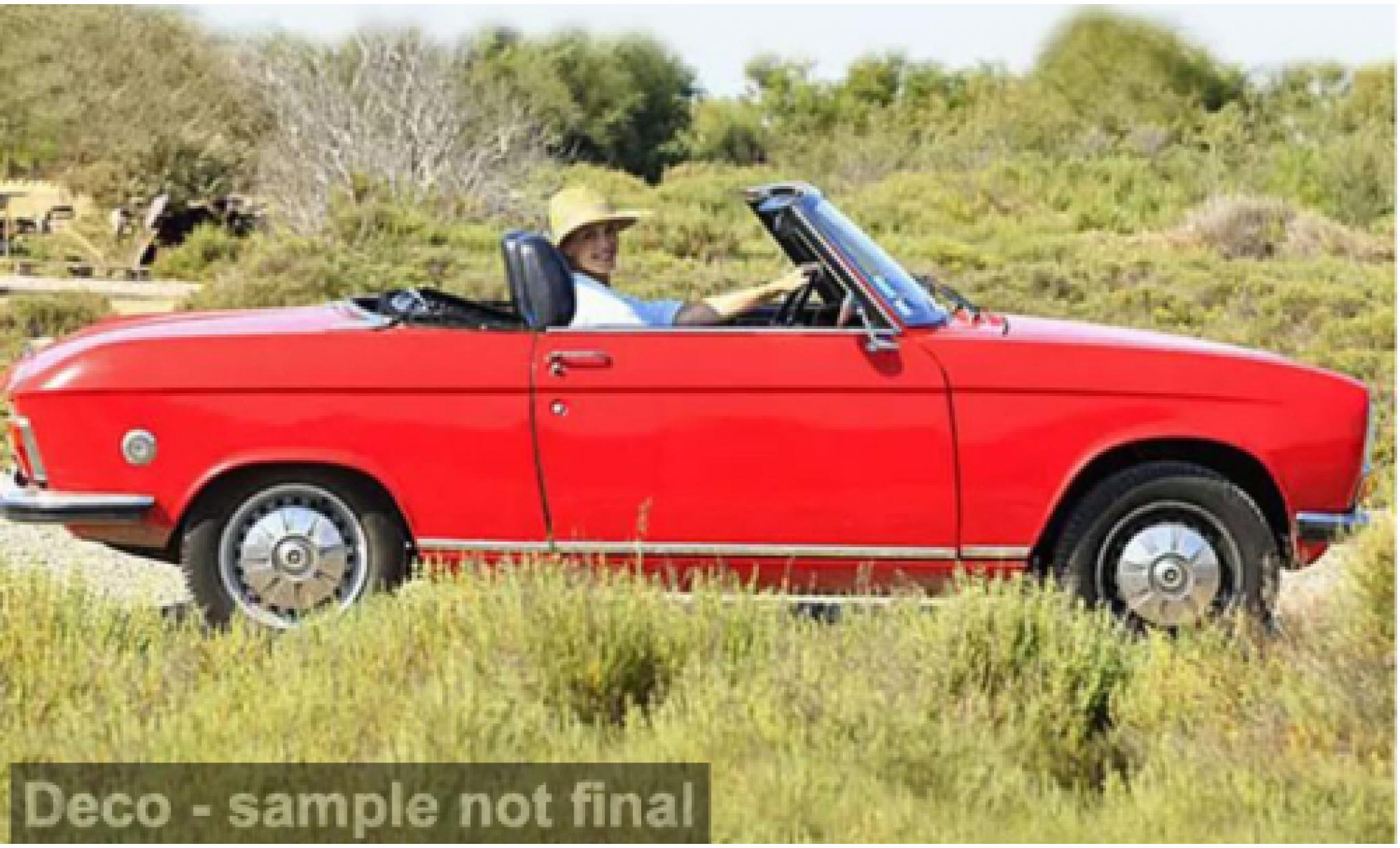 Peugeot 304 Norev Cabriolet rot 1972 1:18 modellino in miniatura