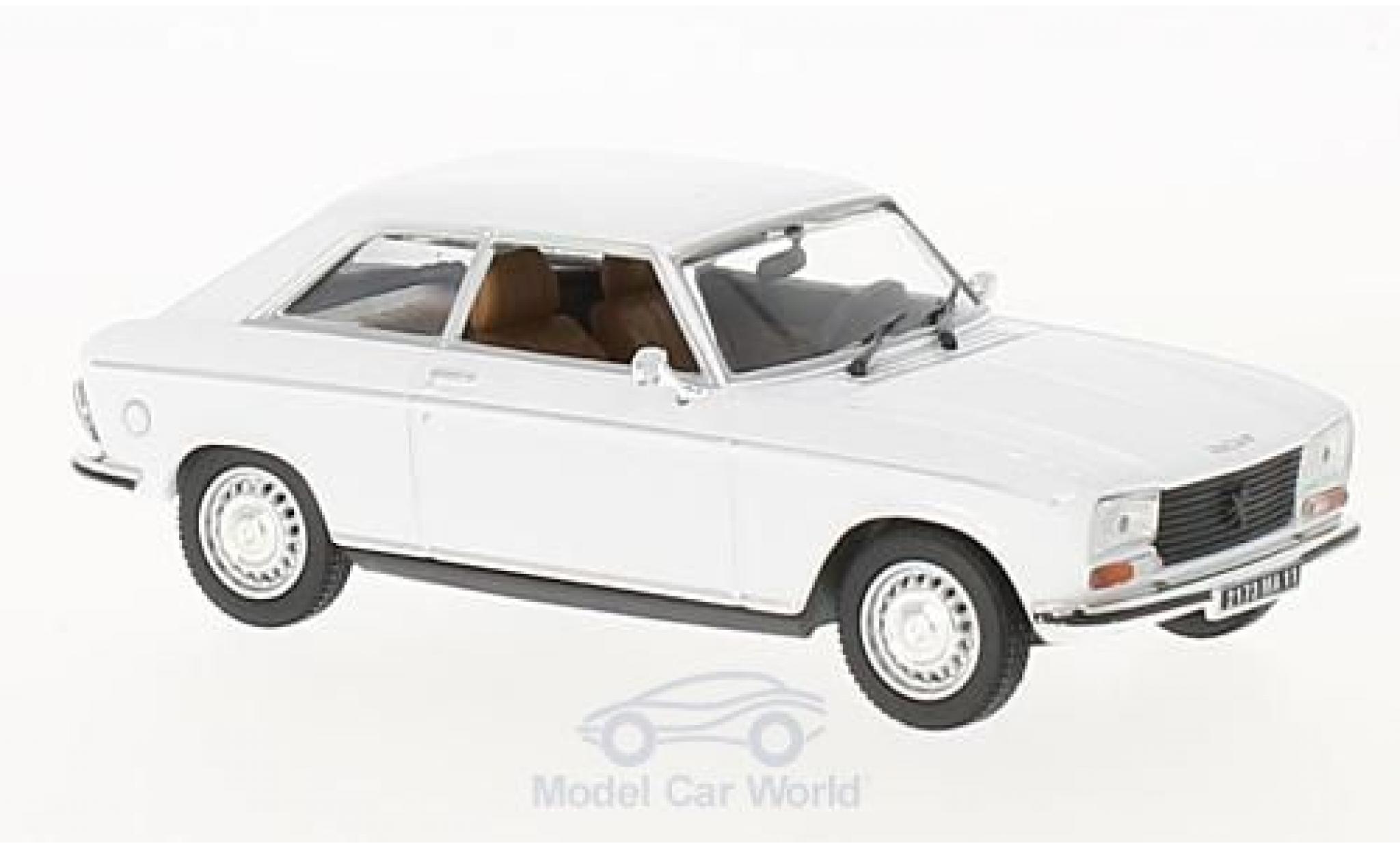 Peugeot 304 coupe 1/43 Norev Coupe S bianco 1974 modellino in miniatura