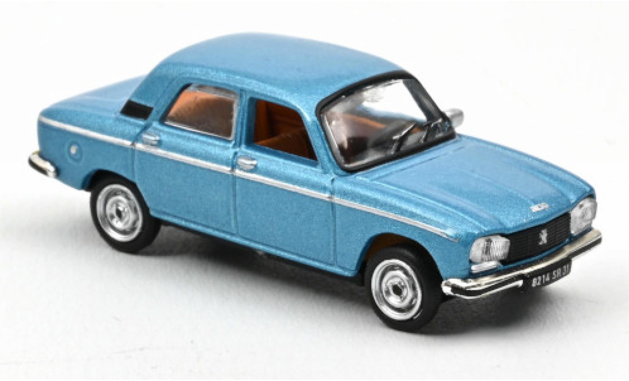 Peugeot 304 1/87 Norev GL metallico blu 1977 ohne Vitrine modellino in miniatura