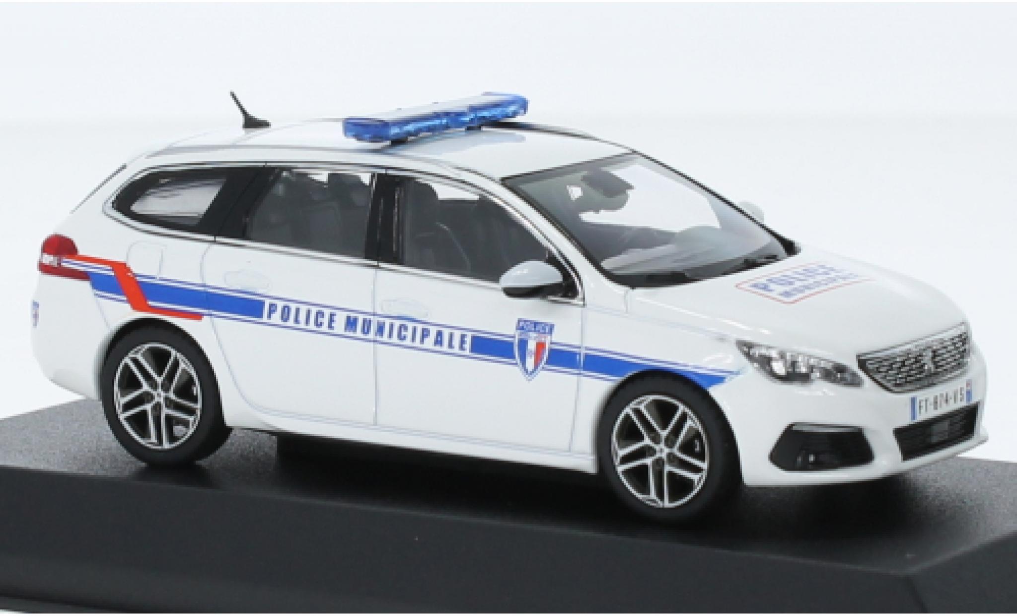 Peugeot 308 1/43 Norev SW Police Municipale (F) 2018 1:43 modellino in miniatura