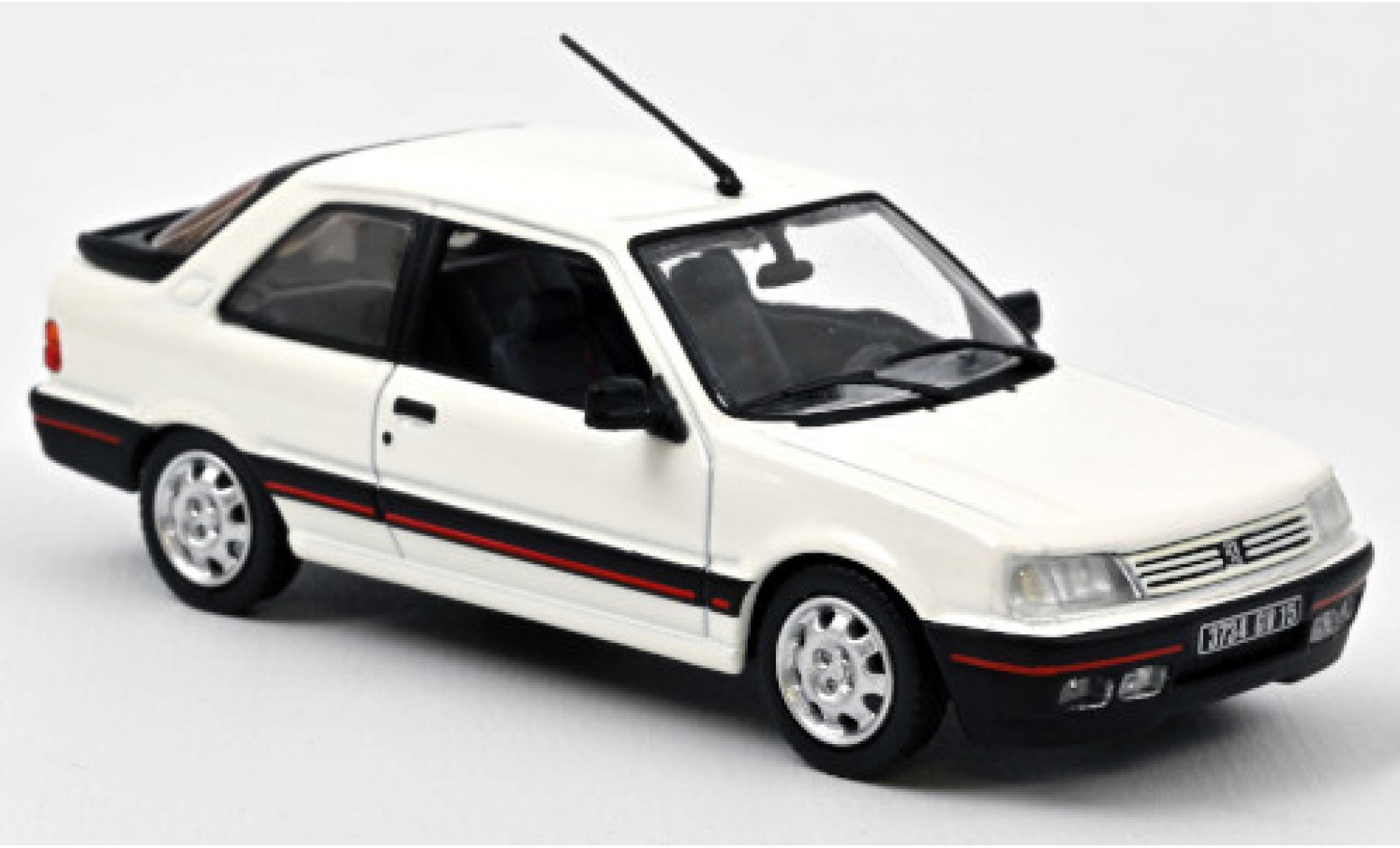 Peugeot 309 1/43 Norev GTi bianco 1987 modellino in miniatura