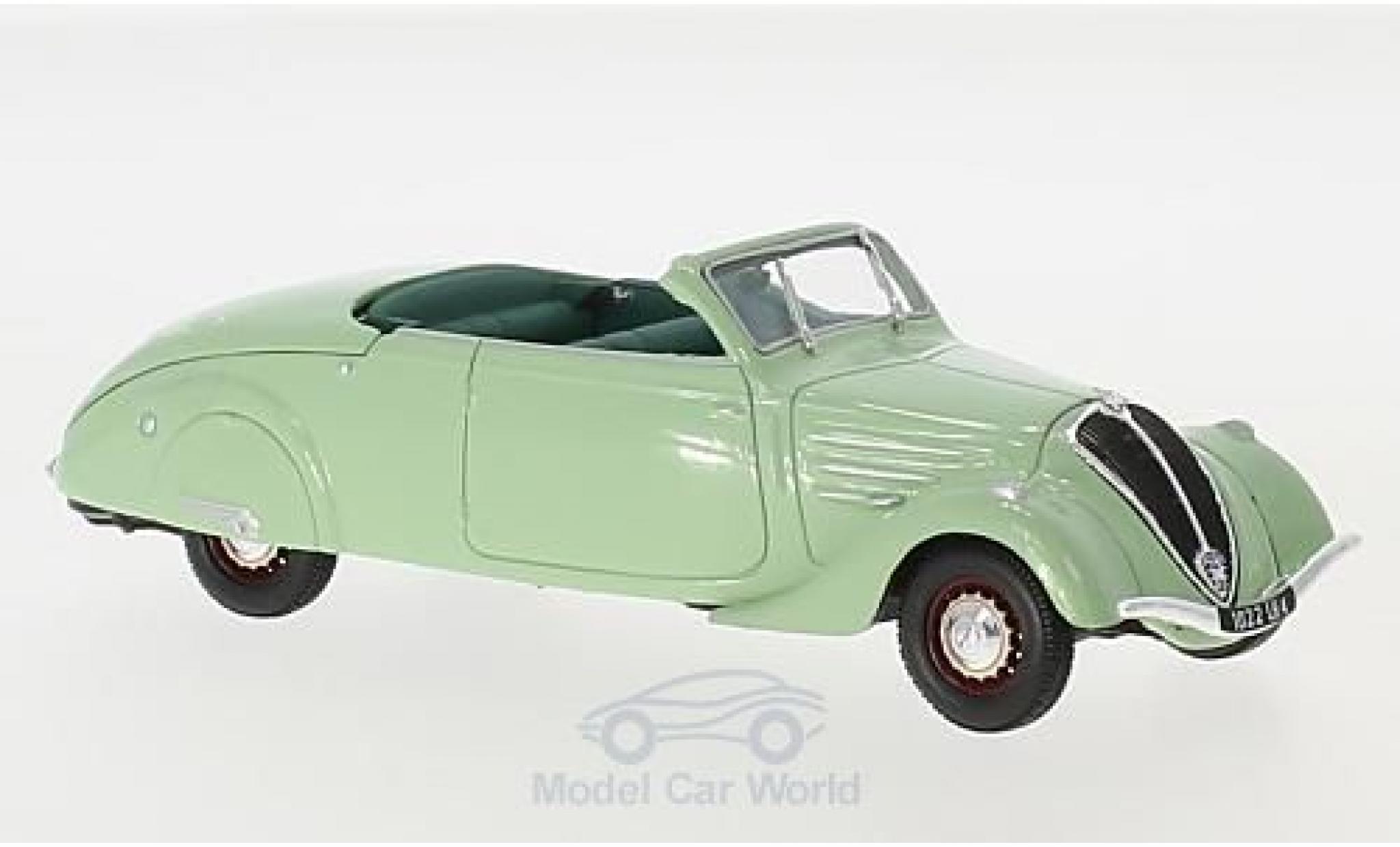 Peugeot 402 1/43 Norev Eclipse verde 1937 modellino in miniatura
