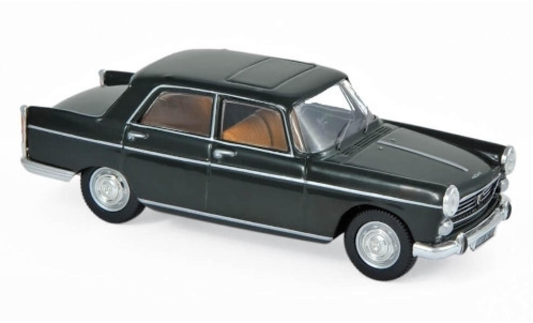 Peugeot 404 1/18 Norev verde 1965 modellino in miniatura