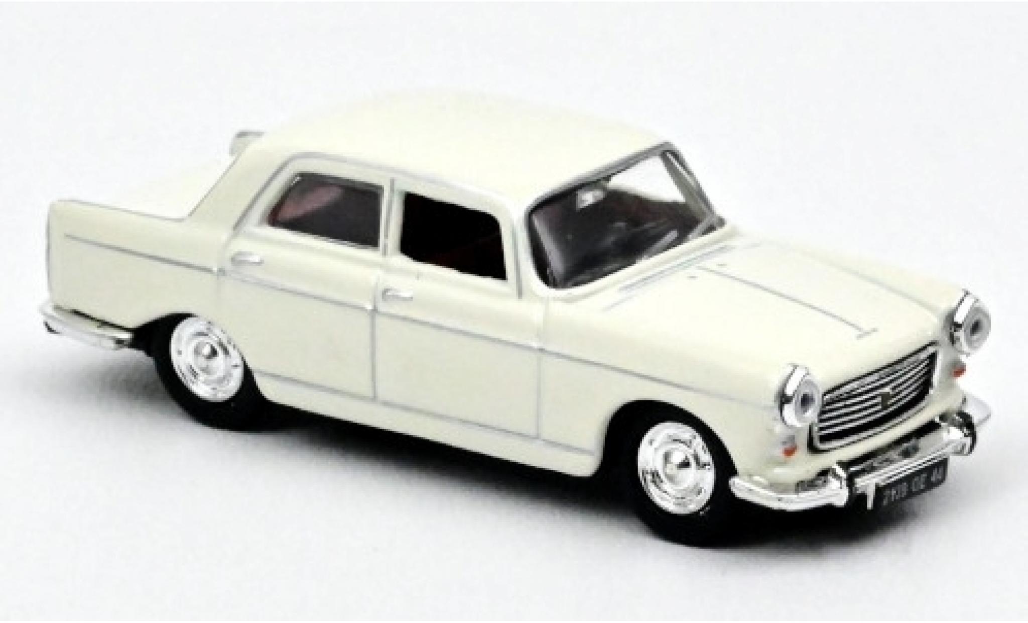 Peugeot 404 1/87 Norev bianco 1968 modellino in miniatura