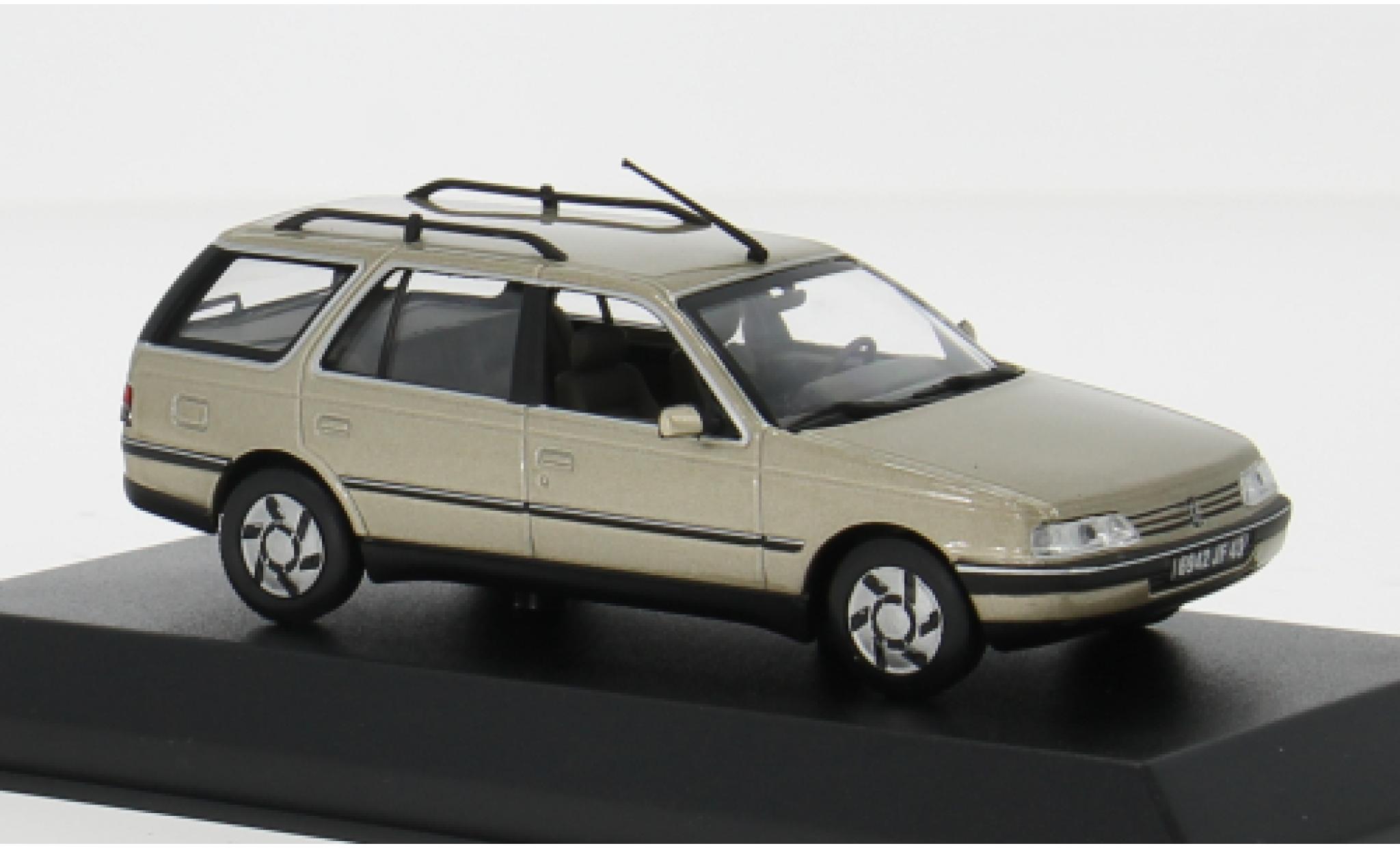 Peugeot 405 1/43 Norev Break metallise beige 1991 1:43 modellino in miniatura