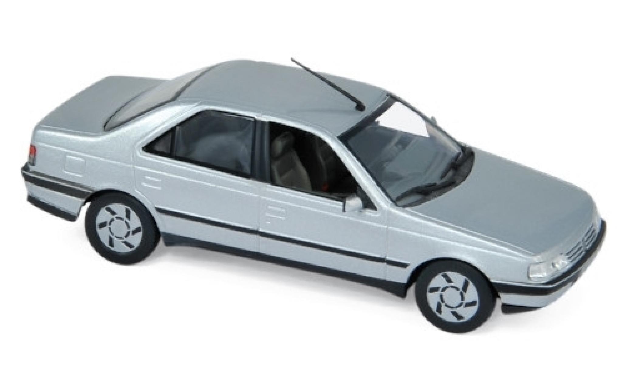 Peugeot 405 1/43 Norev SRi grigio 1991 modellino in miniatura