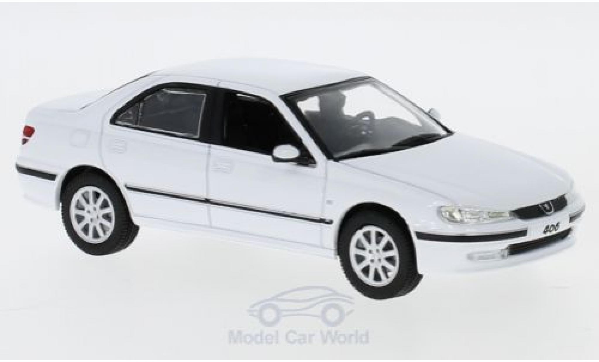 Peugeot 406 1/43 Norev bianco 2003 modellino in miniatura