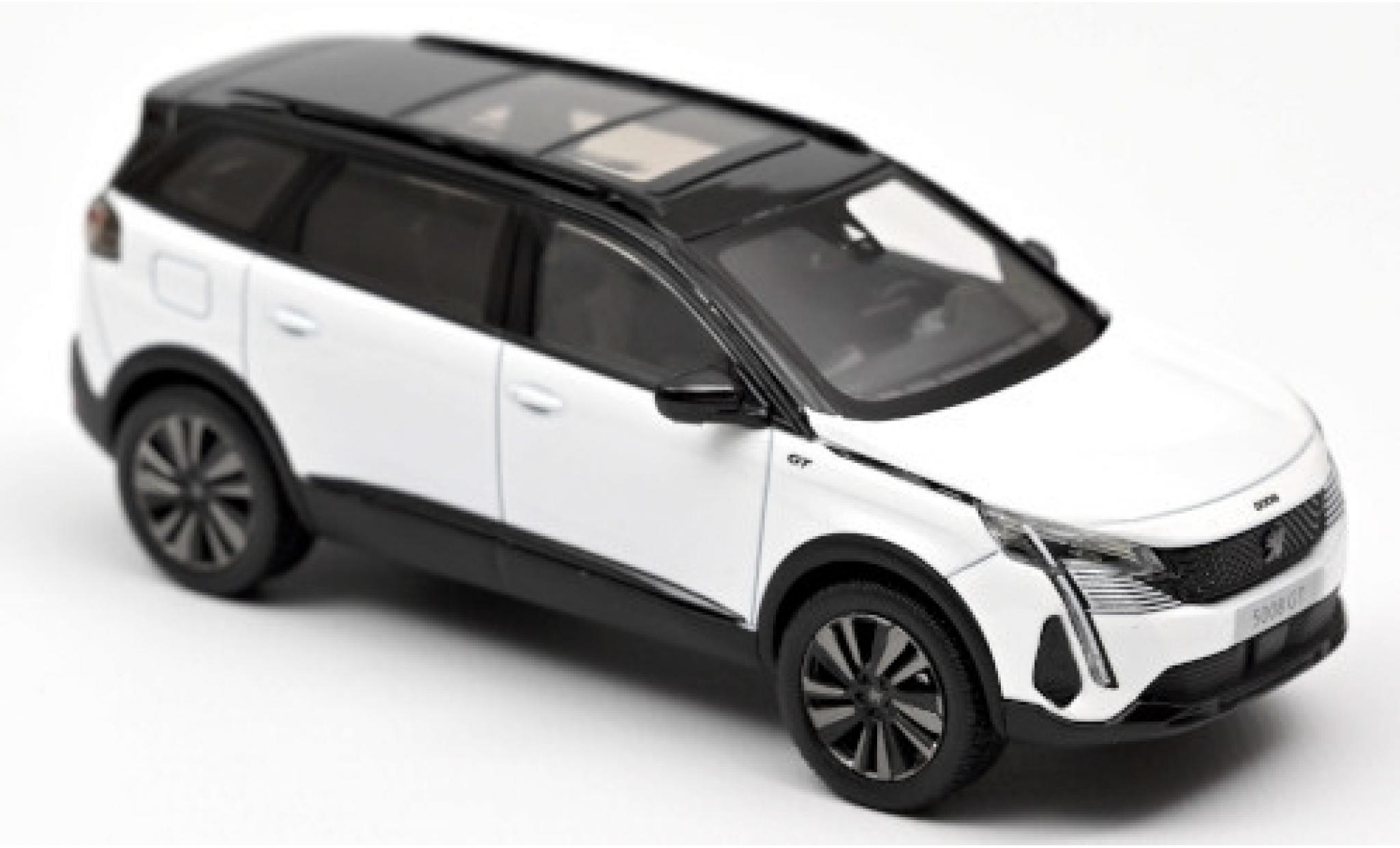 Peugeot 5008 1/43 Norev GT Black Pack metallico bianco 2020 modellino in miniatura