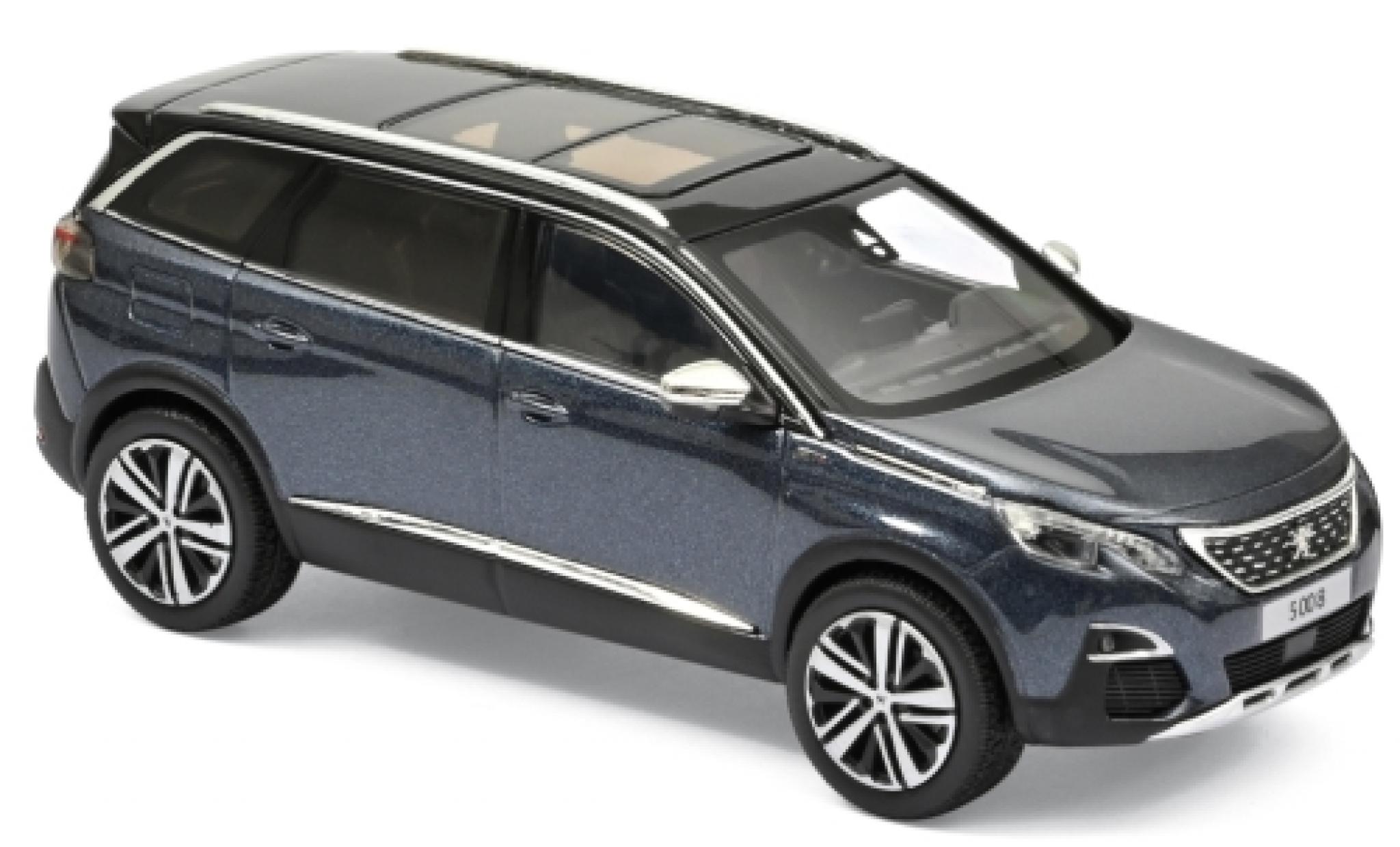 Peugeot 5008 1/43 Norev GT metallico blu 2016 modellino in miniatura