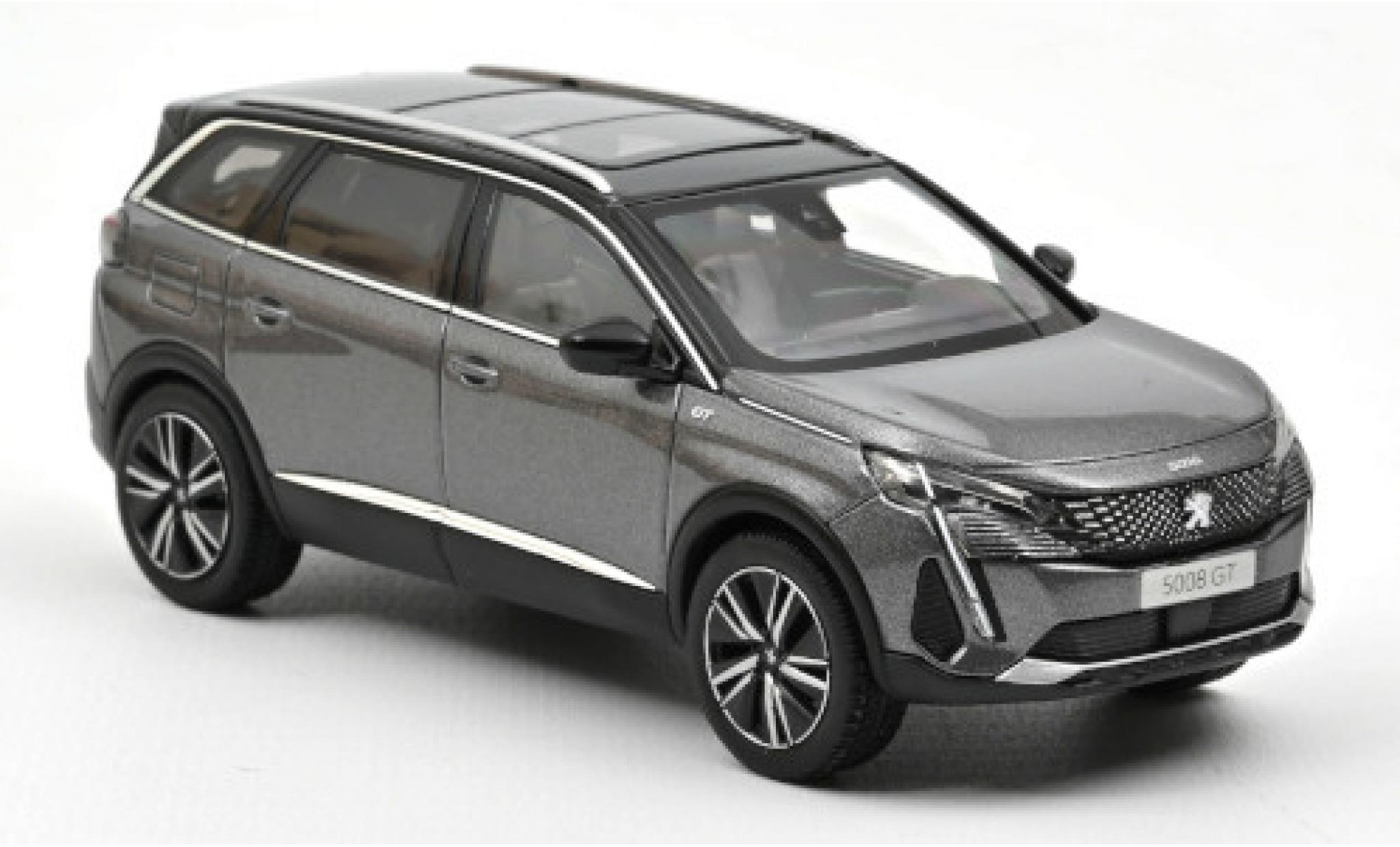 Peugeot 5008 1/43 Norev GT metallico grigio 2021 modellino in miniatura