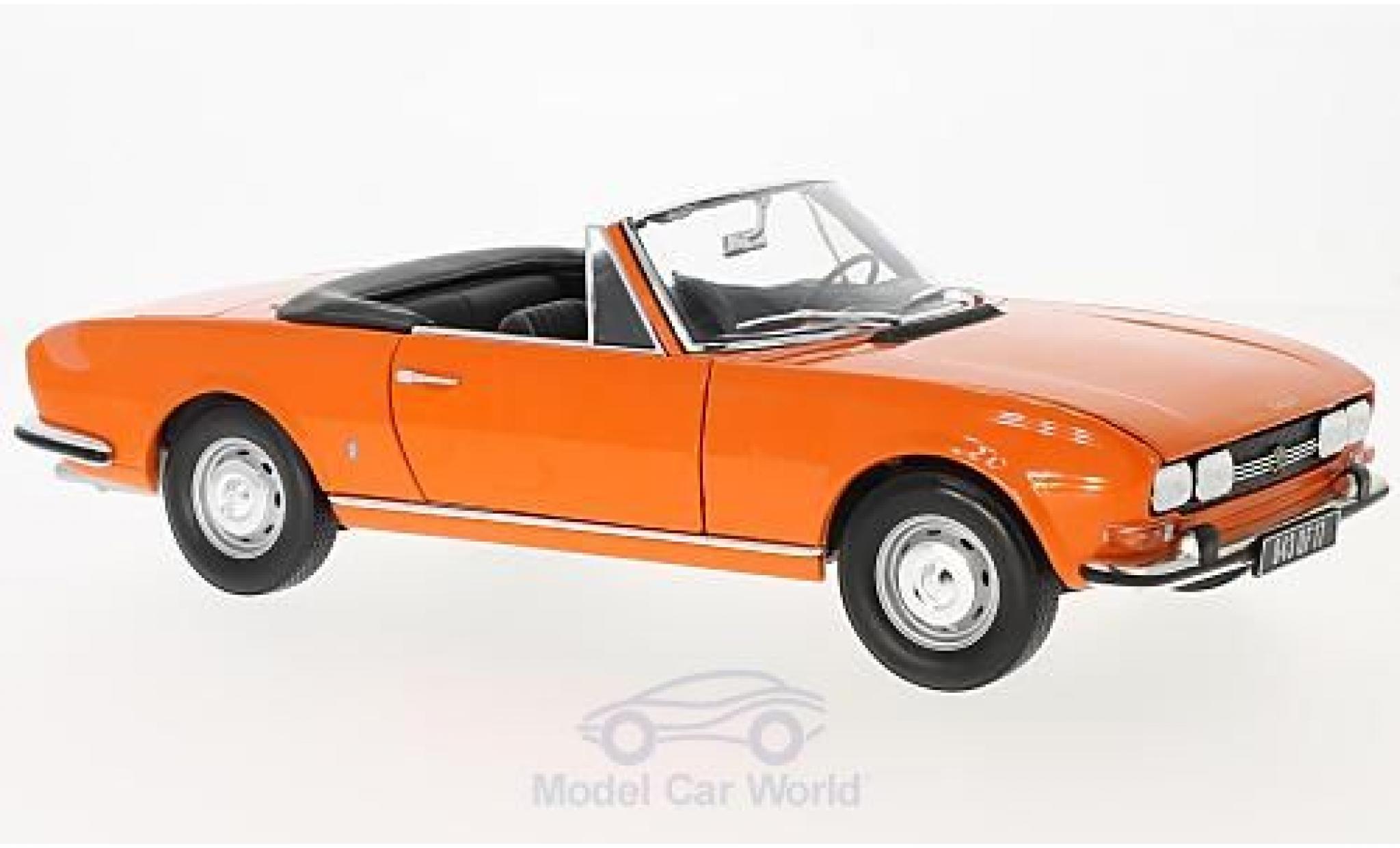 Peugeot 504 Cabriolet 1/18 Norev Cabriolet orange 1970 modellino in miniatura