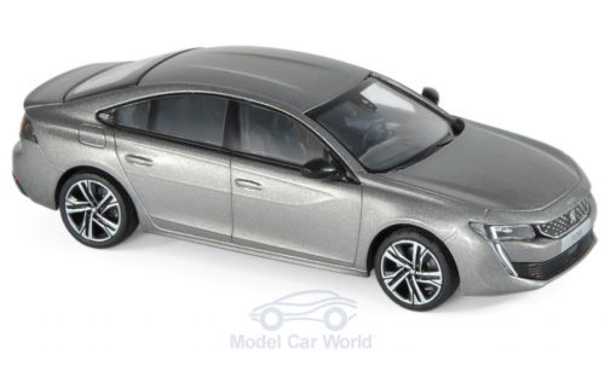 Peugeot 508 1/43 Norev GT metallico grigio 2018 modellino in miniatura