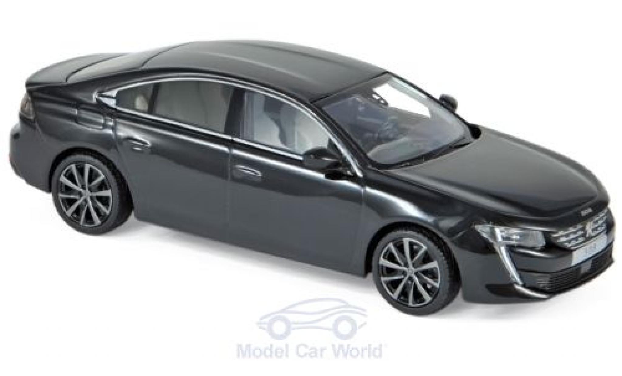 Peugeot 508 1/43 Norev nero 2018 modellino in miniatura