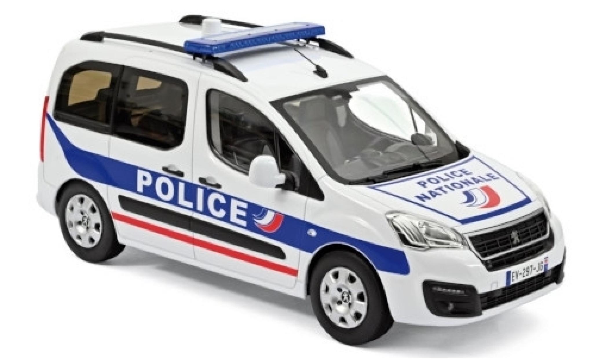 Peugeot Partner 1/18 Norev Police Nationale (F) 2017 modellino in miniatura