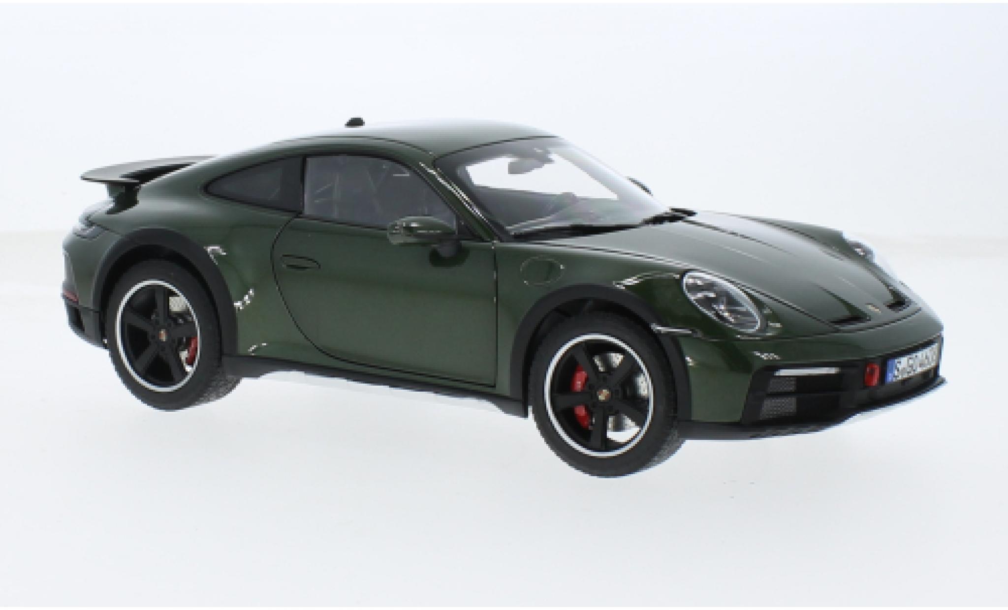 Porsche 992 1/18 Norev 911  Dakar metallise grün 2022 1:18 modellino in miniatura