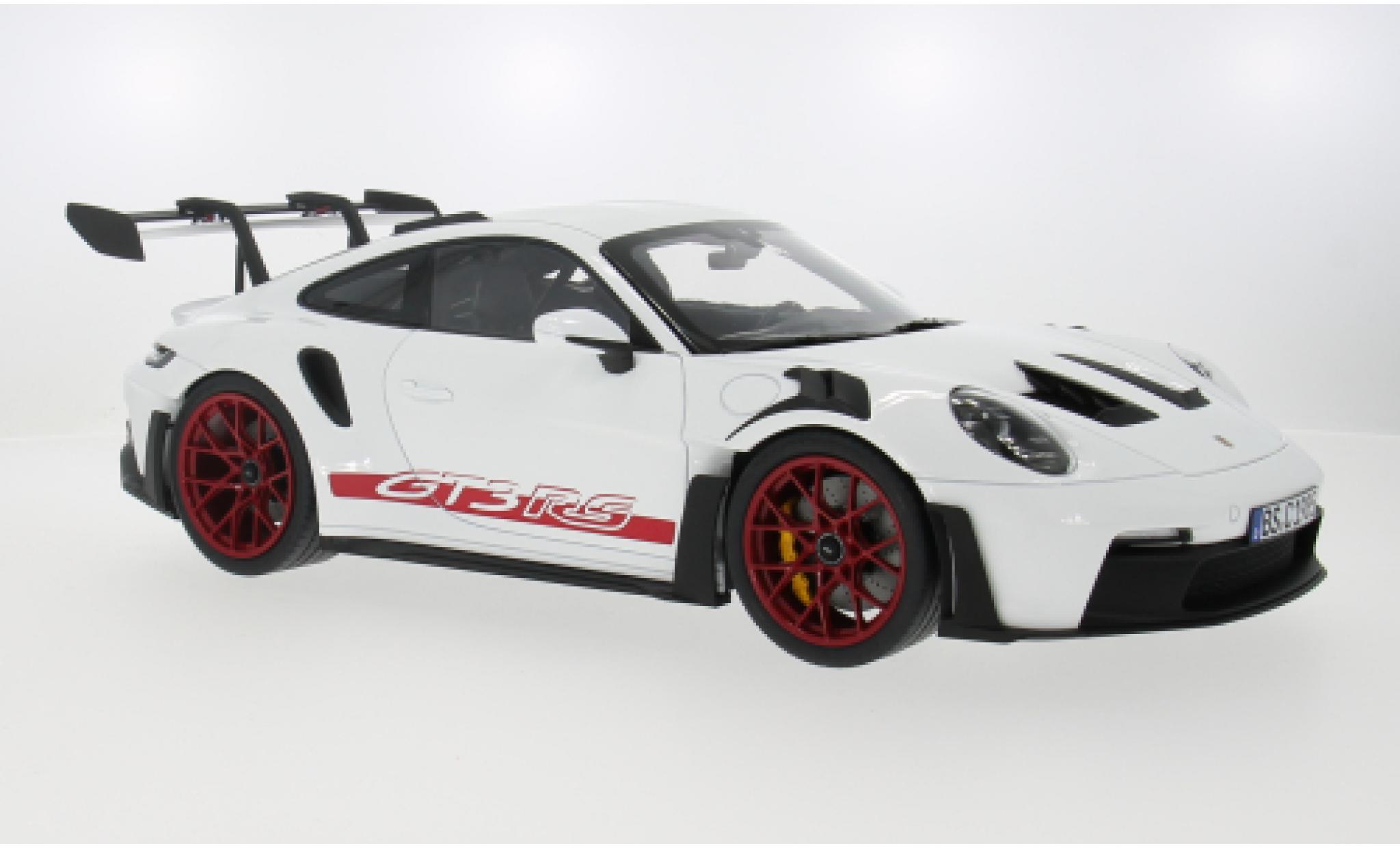 Porsche 992 GT3 R 1/12 Norev 911  S weiss/rot 2022 1:12 modellino in miniatura
