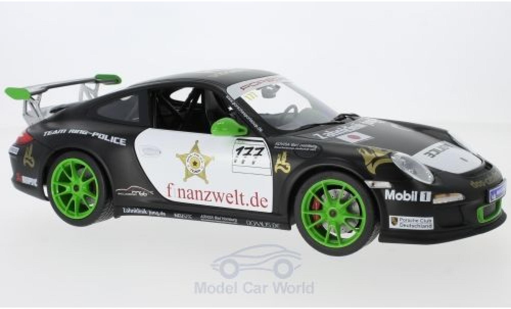 Porsche 997 GT3 RS 1/18 Norev 911 (II) GT3 RS No.177 Flash-Racing Team Ring Police Sports Cup 2011 J.van Ommen/J.E.Slooten modellino in miniatura