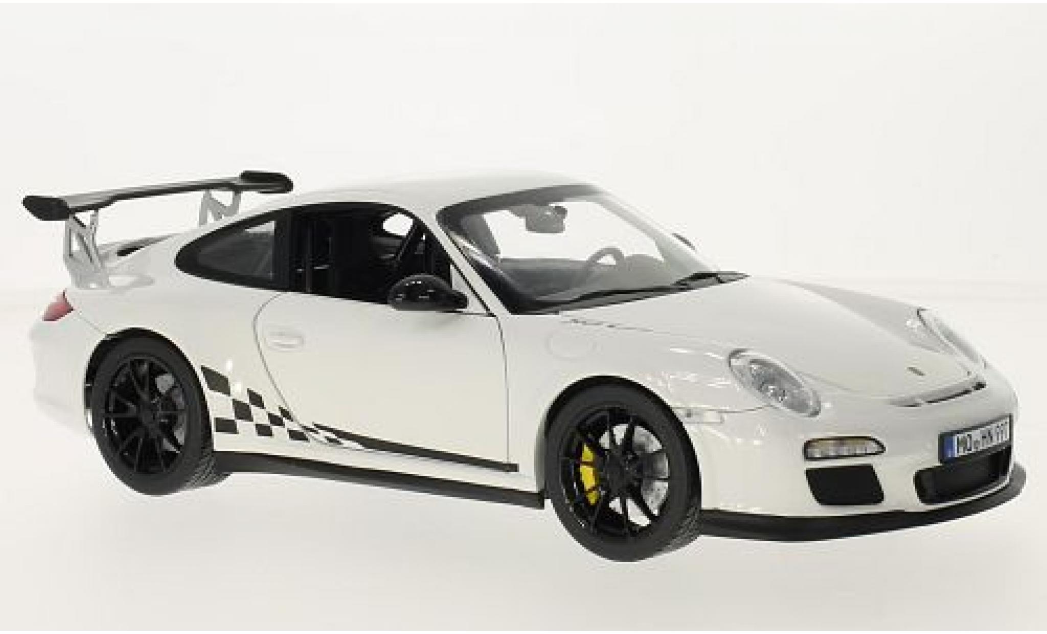 Porsche 997 GT3 RS 1/18 Norev 911 GT3 RS bianco/Dekor 2010 modellino in miniatura