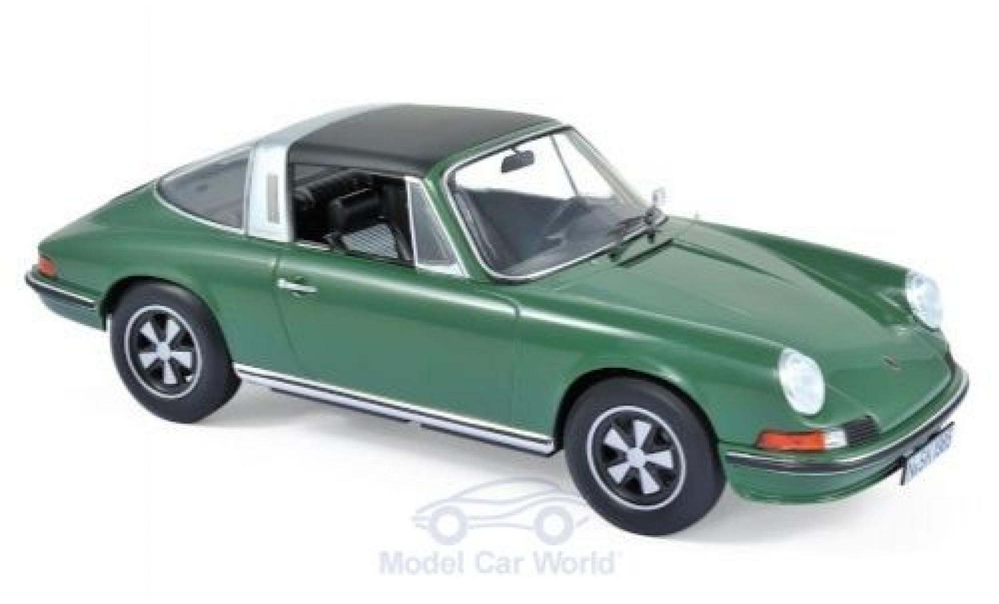Porsche 911 1/18 Norev S Targa verde 1973 modellino in miniatura